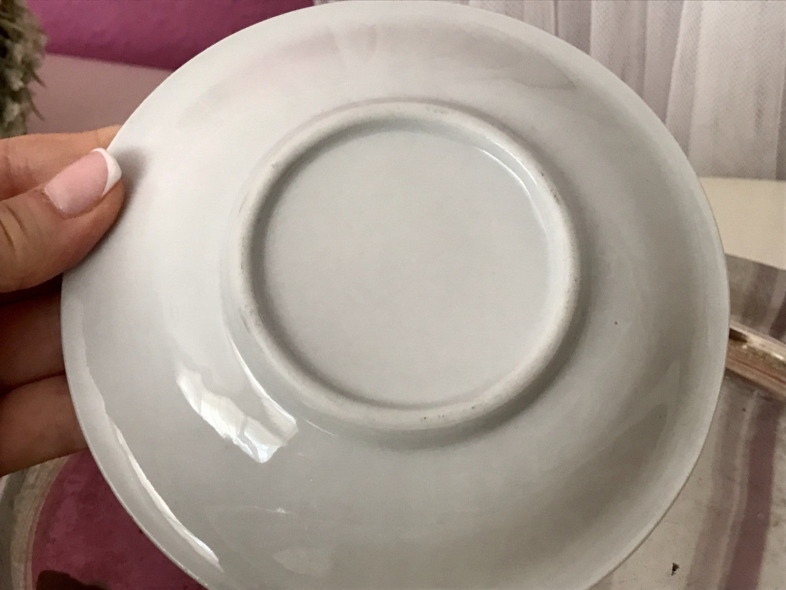 Antik Porzellan Andenken Becher Gedeck Sammeltasse Tasse „Zur Erinnerung“
