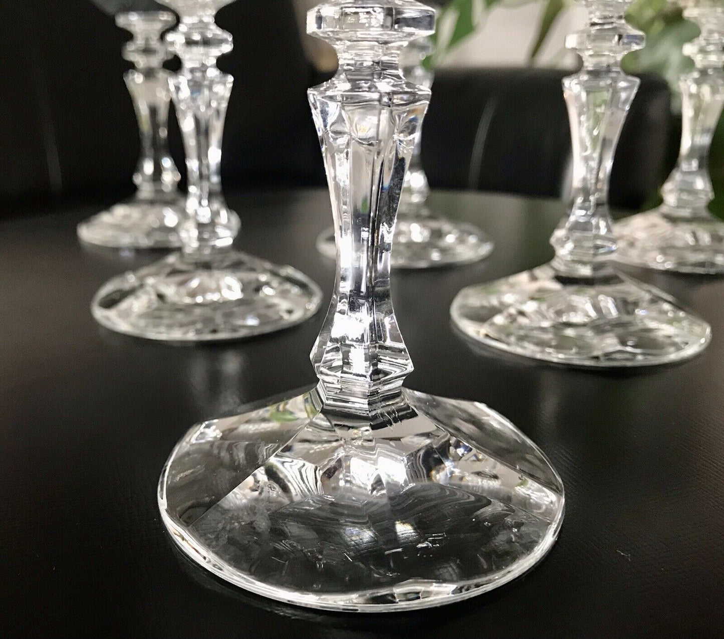 Vintage 6 EDEL Champagner Sektflöten Sektgläser Glas Kristallglas