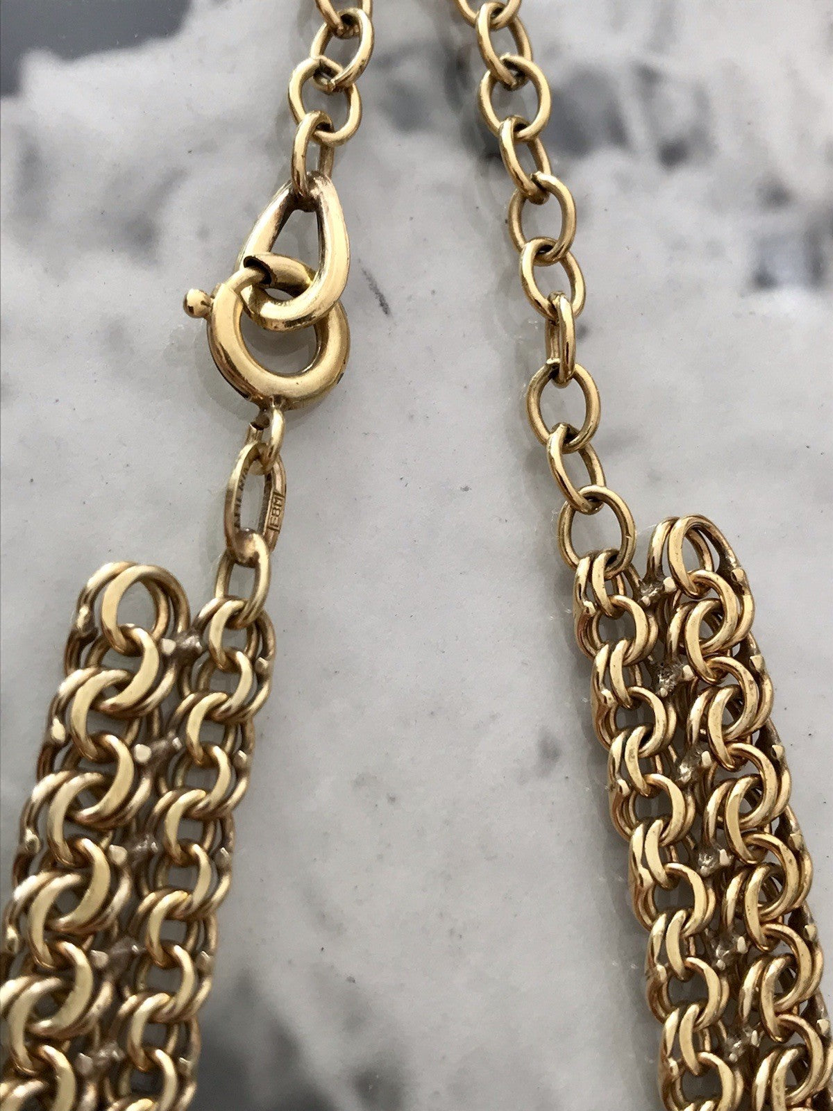 Vintage 60er FBM Collier Halskette Amerik. Doublè gold SCHÖN