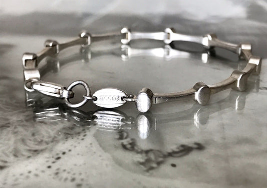 Unisex Herren Damen Armband Silber Schmuck Fossil massiv 925
