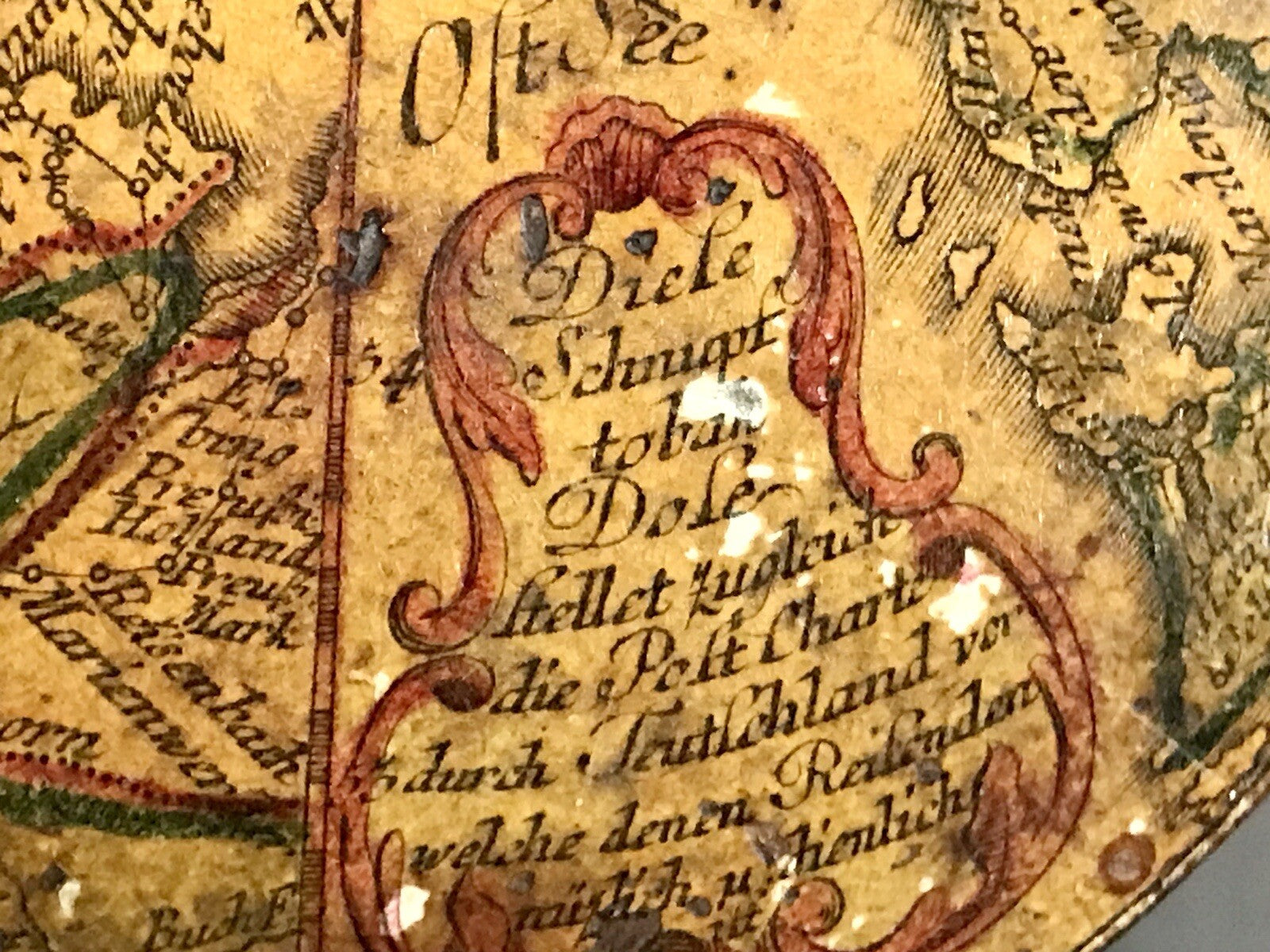 Antik Dose RAR Tabakdose Tabatiere Kartographie Teutschland Karte vor 1815!!