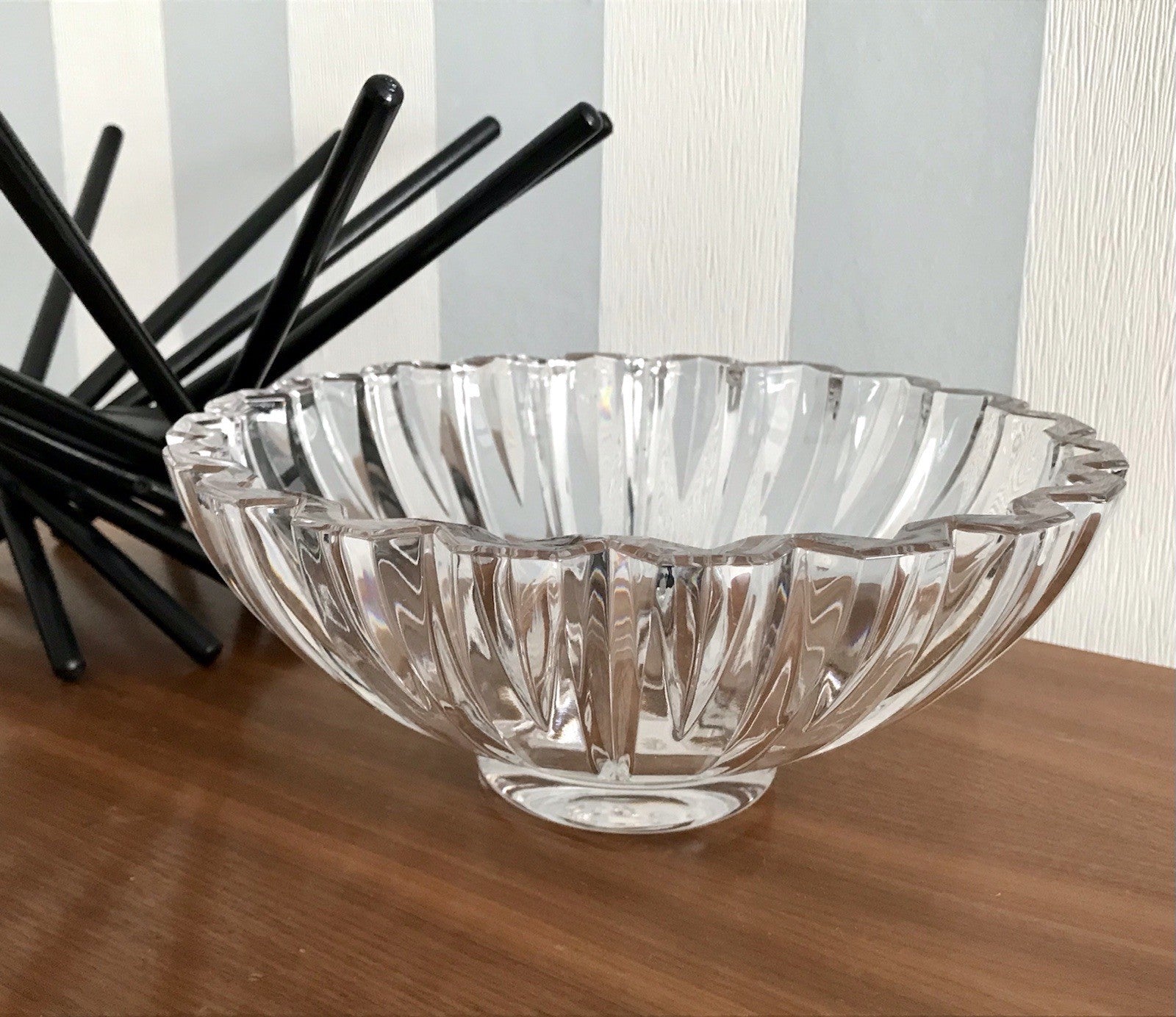 Villeroy&Boch Edel Vintage Designer Glas Schale signiert Kristallglas