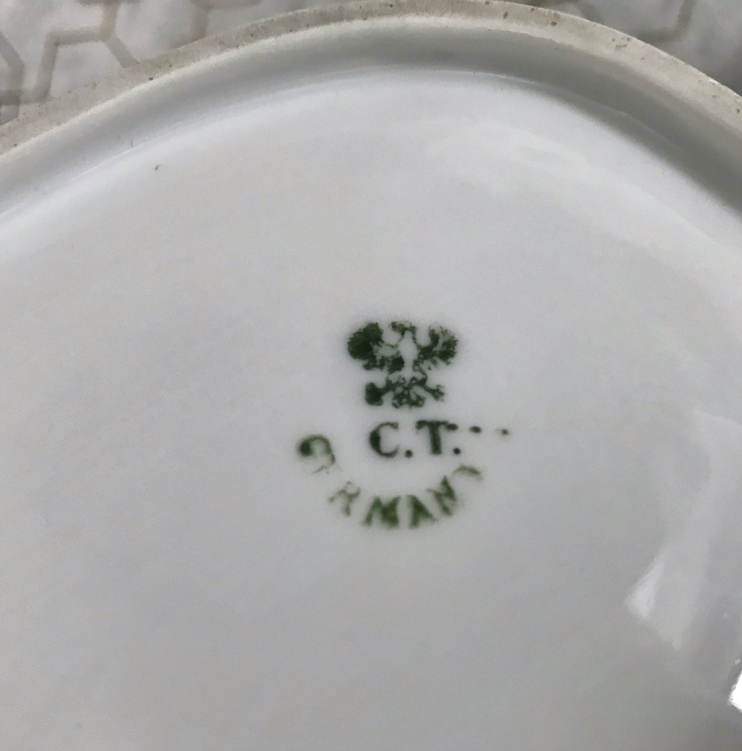 Antik Carl Tielsch Porzellan Schale Zierschale ~ 1870 Maria Leszczynska Porträt