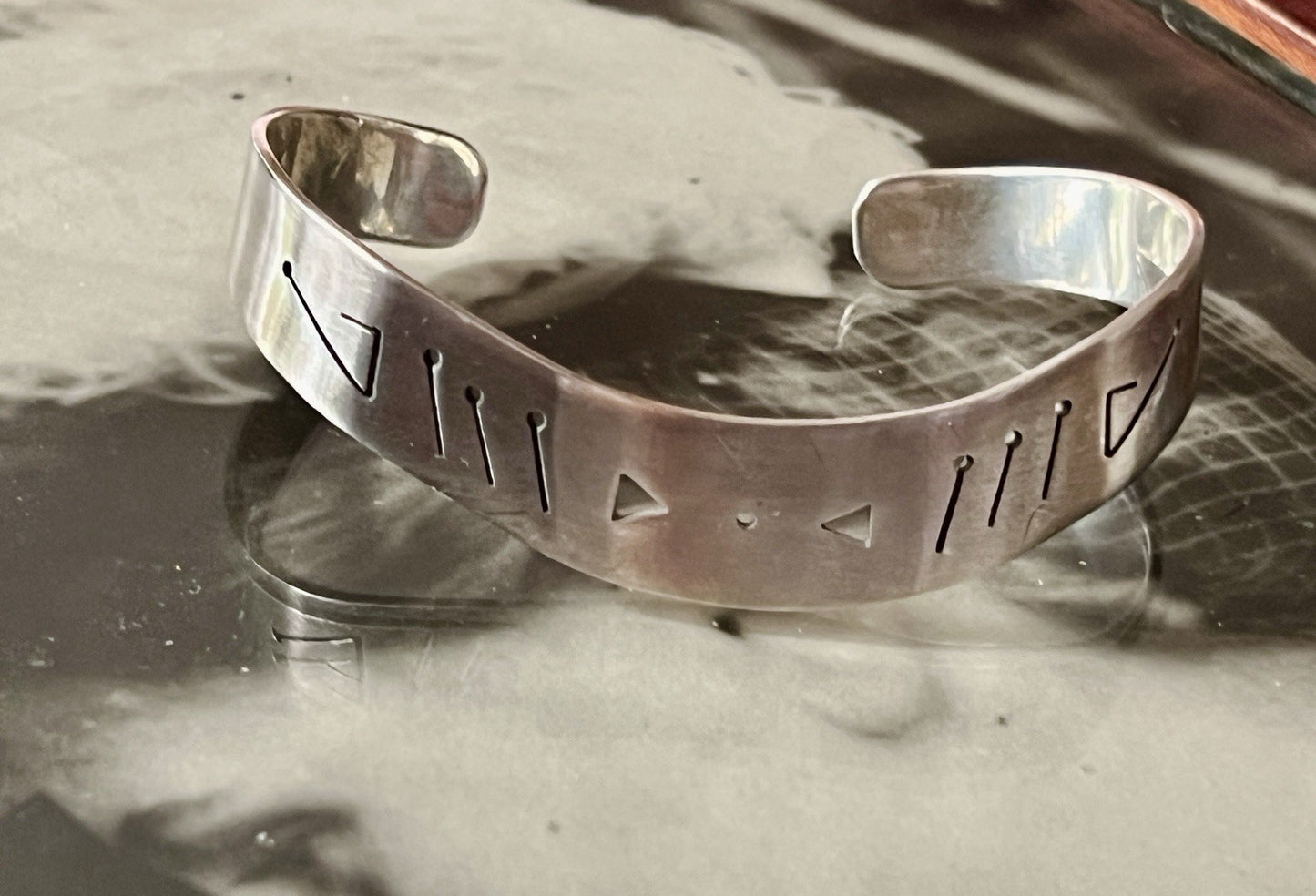 Alt Vintage Armband Armreif Armspange 925 Silber Unisex Damen Herren