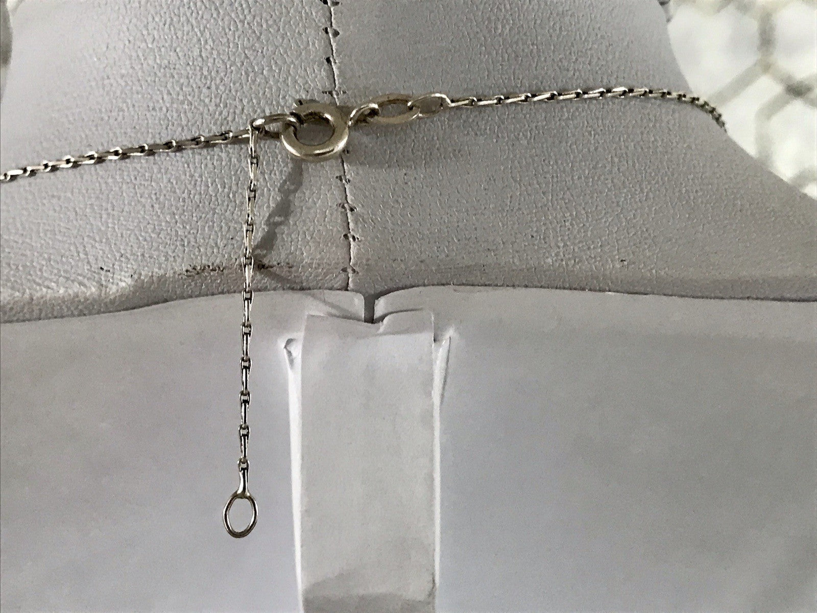 Antik Edel Jugendstil 835 Silber Collier Halskette Markasite Schleife