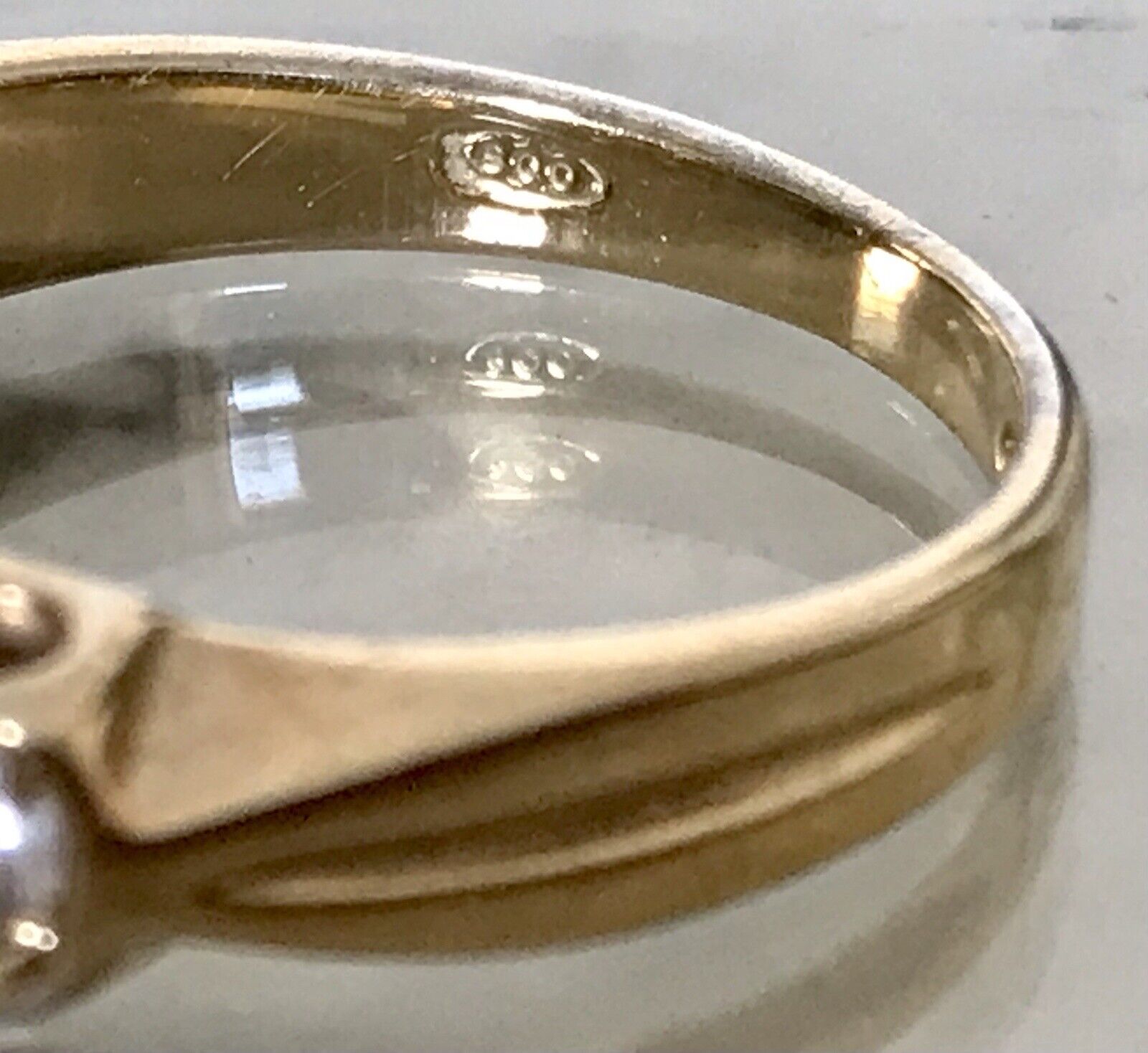 Antik ? Vintage Damen Memory Ring Steine Silber 800 Gr.55 56 1,75 17,8 vergoldet