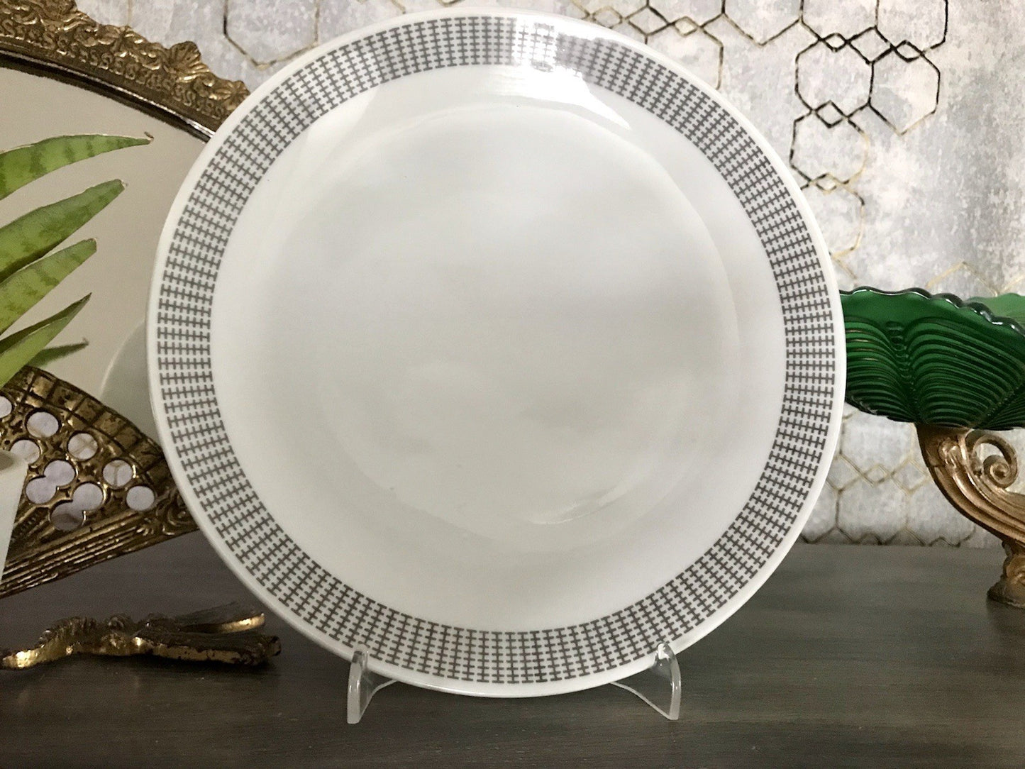 Eva Zeisel Design Porzellan 1 von 6 Kuchenteller Teller ~1960 Thomas Rosenthal