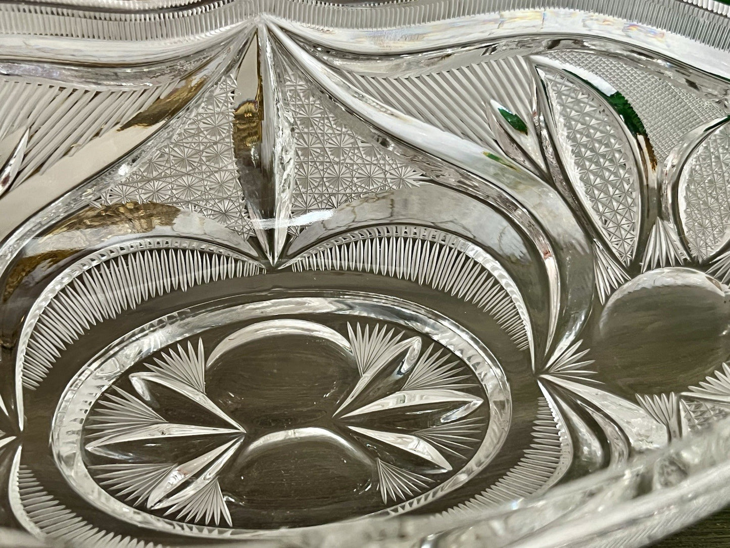 Vintage Sehr EDEL Bleikristall Schale Glasschale Jardiniere Kristallglas Glas