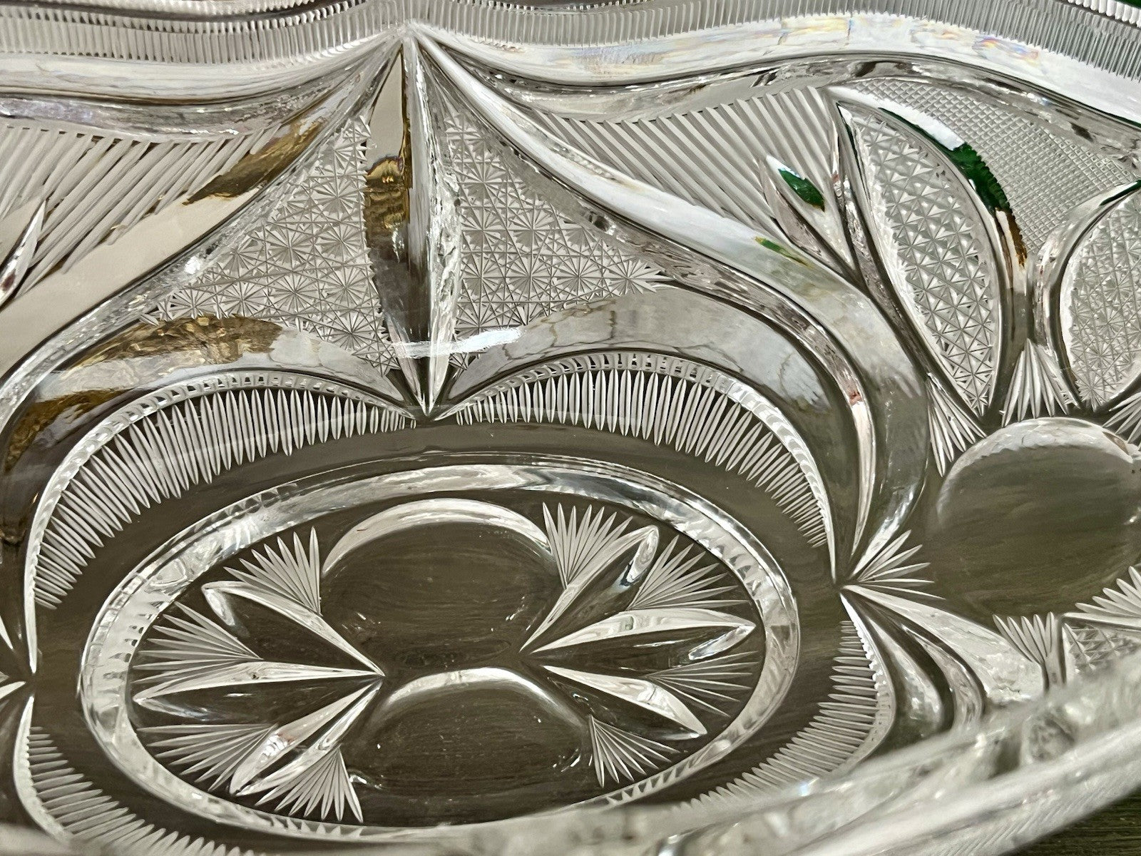 Vintage Sehr EDEL Bleikristall Schale Glasschale Jardiniere Kristallglas Glas