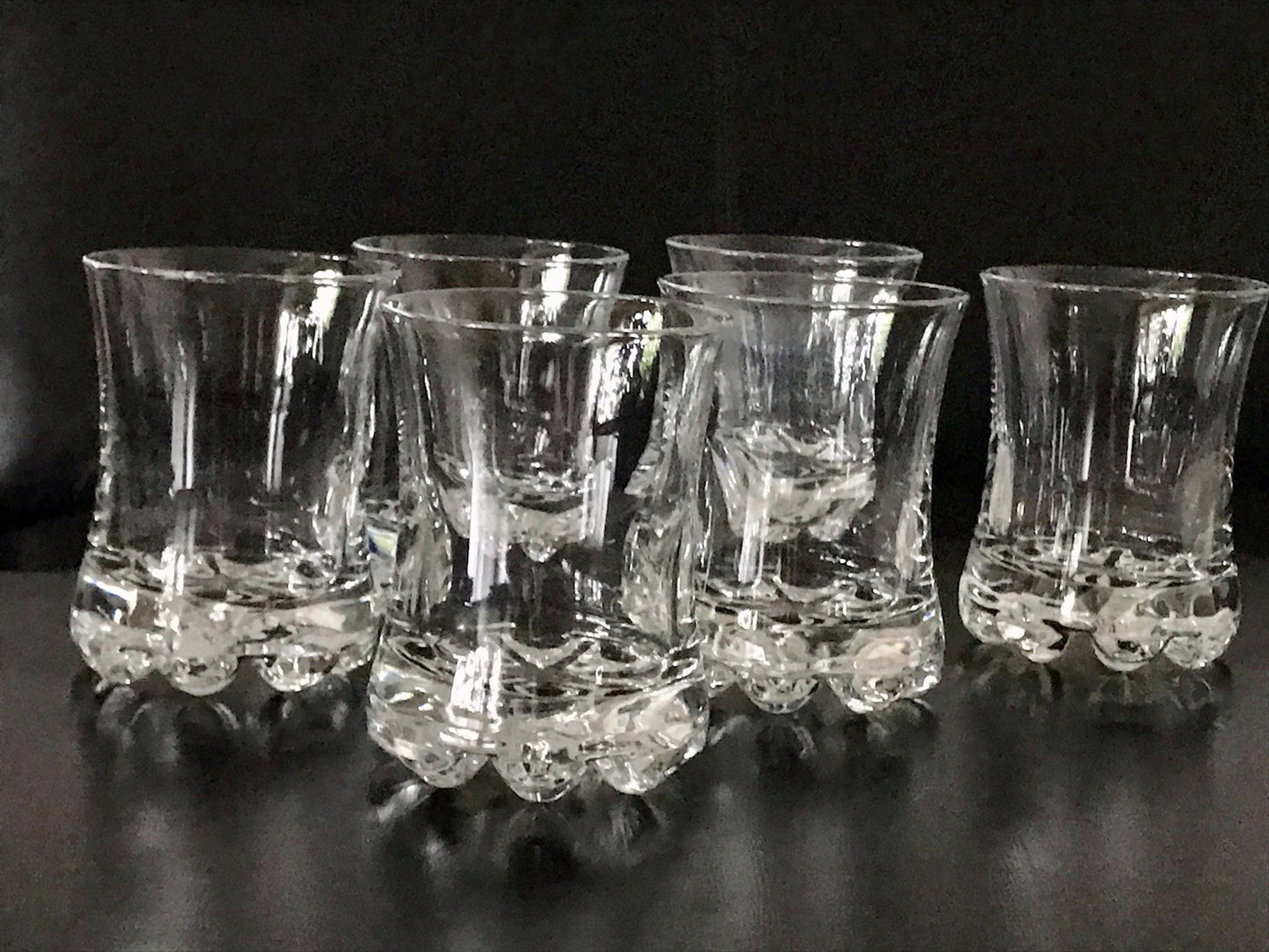 Vintage 6 Luigi Bormioli Light&Music Wasser Whisky? Gläser Kristallglas Glas