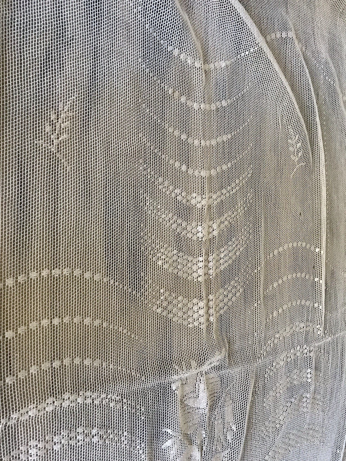 Antik Art Déco Fenster Gardine Vorhang Baumwolle? Filetspitze So Schön! Spitze
