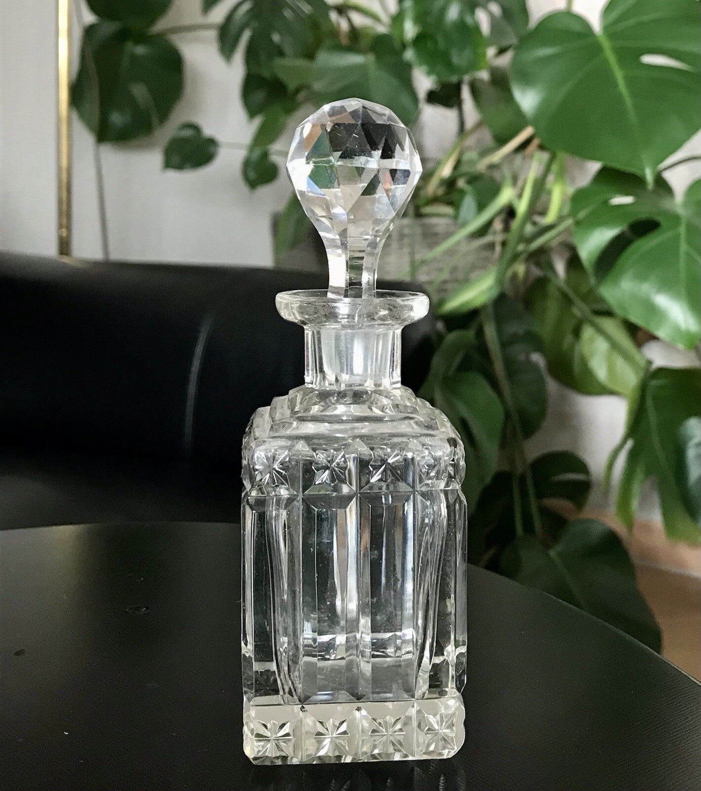 Antik Baccarat? SEHR EDEL 1 Flakon kleine Karaffe Bleikristall Schliff