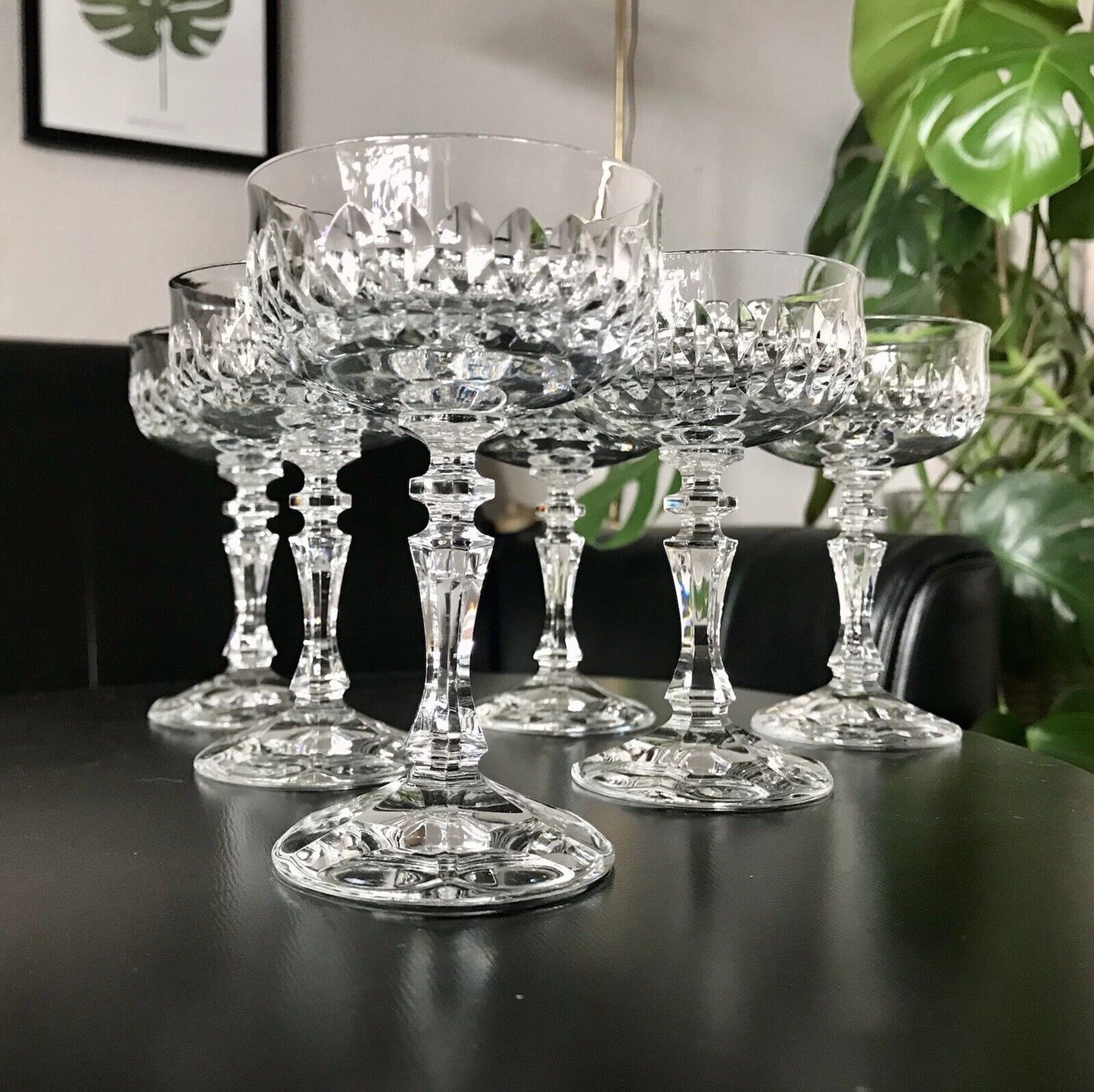 Vintage 6 EDEL Likörschalen Likörgläser Glas Kristallglas