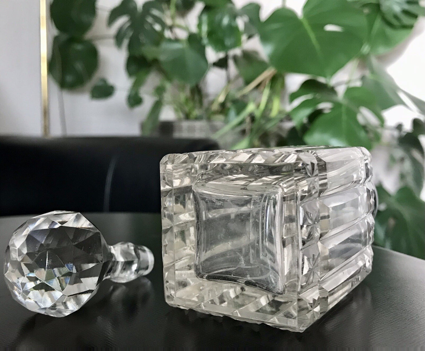 Antik Baccarat? SEHR EDEL 1 Flakon kleine Karaffe Bleikristall Schliff