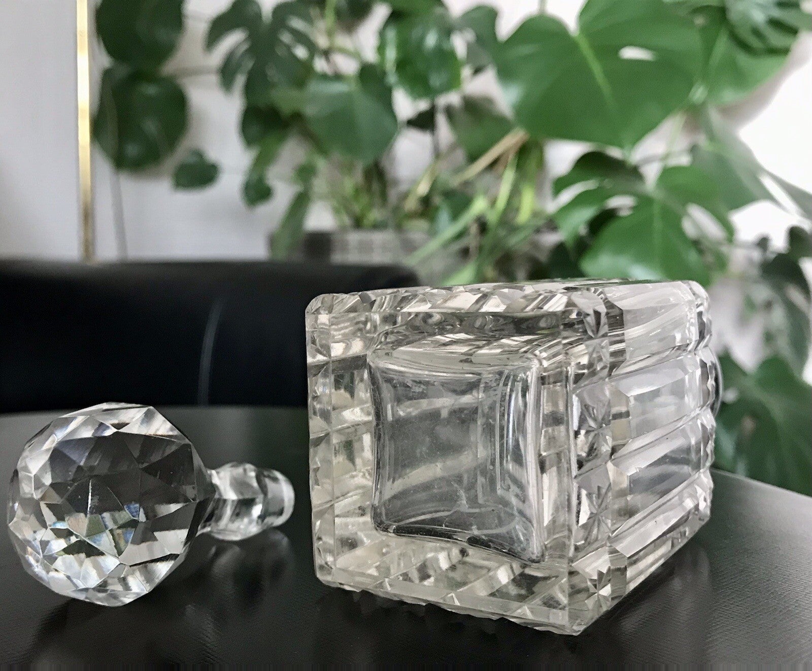 Antik Baccarat? SEHR EDEL 1 Flakon kleine Karaffe Bleikristall Schliff