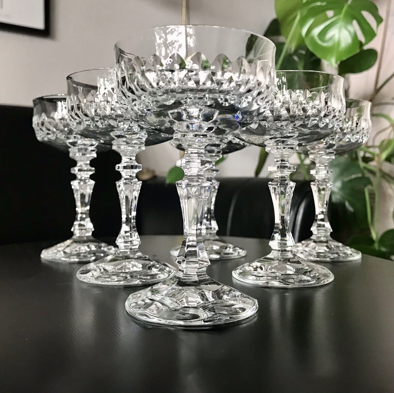 Vintage 6 EDEL Likörschalen Likörgläser Glas Kristallglas