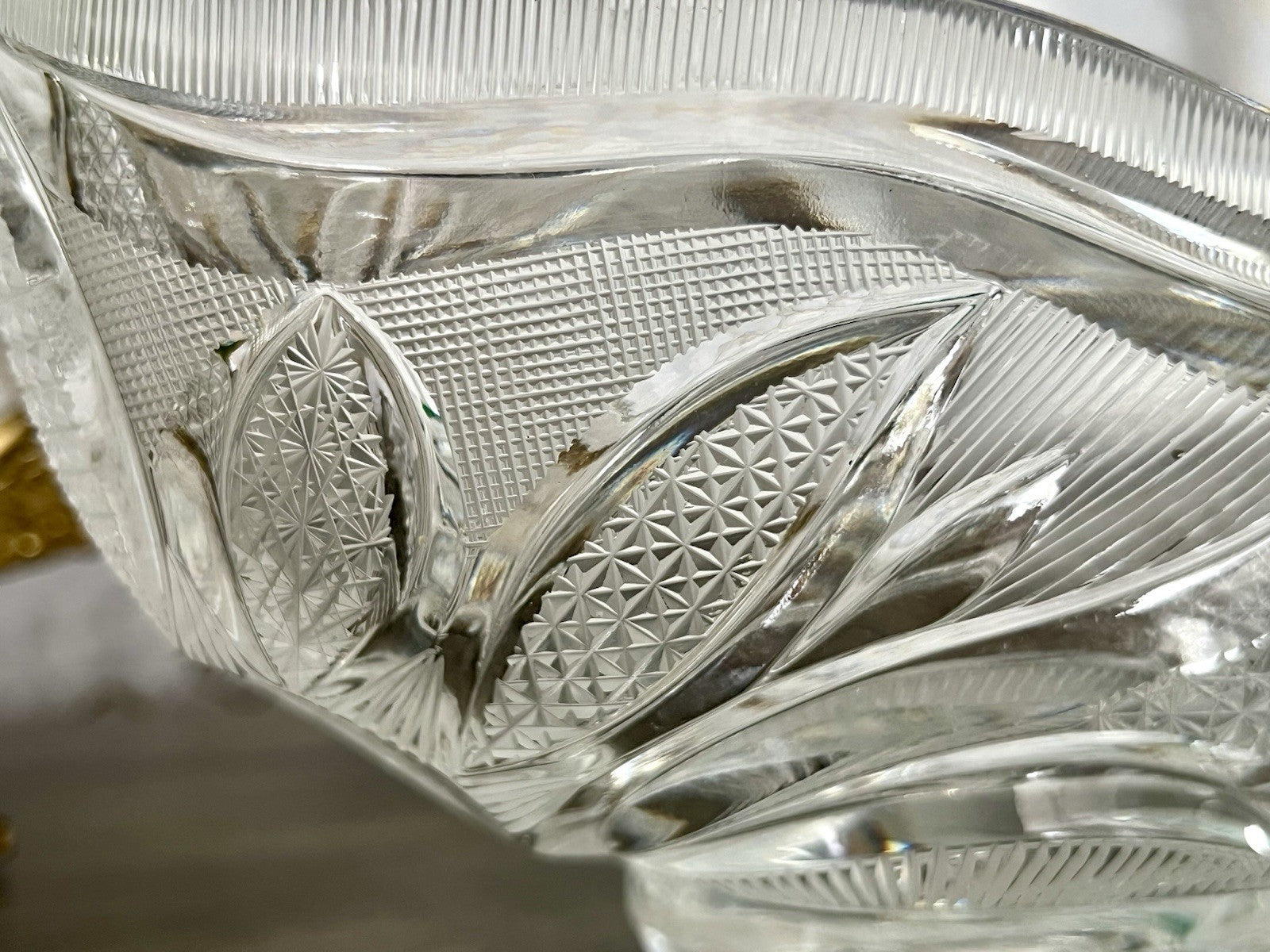 Vintage Sehr EDEL Bleikristall Schale Glasschale Jardiniere Kristallglas Glas
