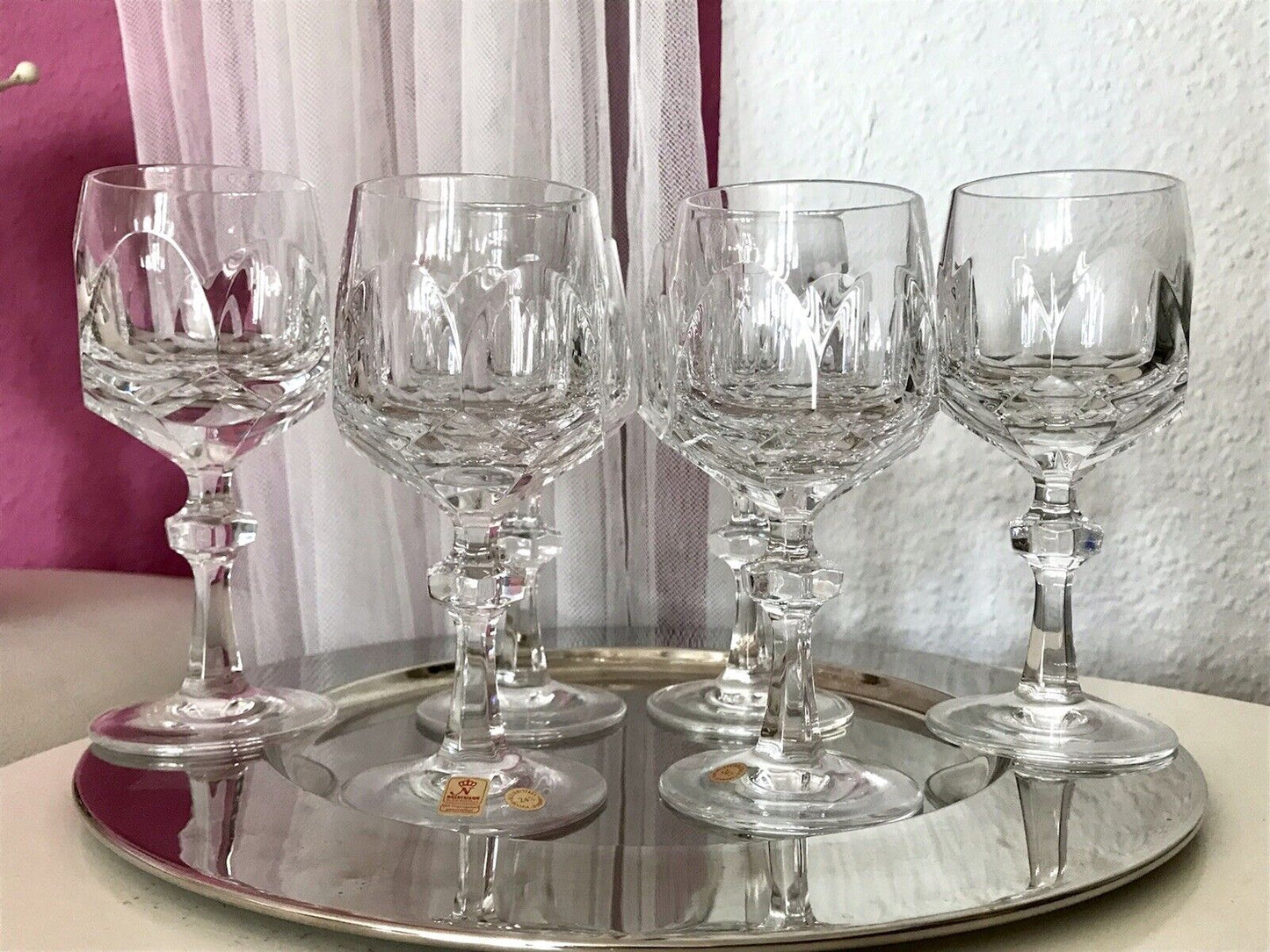 Vintage SEHR EDEL 6 Weingläser Gläser  Kristallglas Nachtmann Alexandra