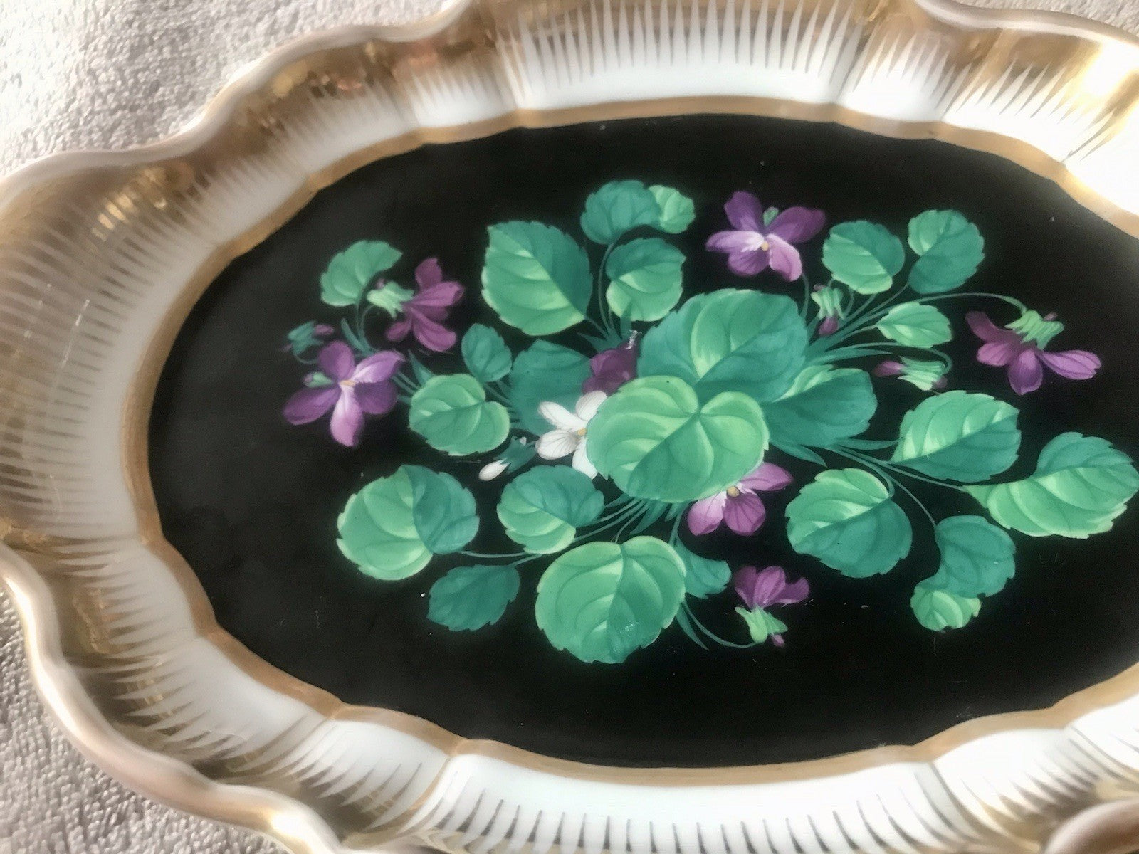 Antik Moabit Friedrich A. Schumann Porzellan Schale Zierschale ~1840 Biedermeier