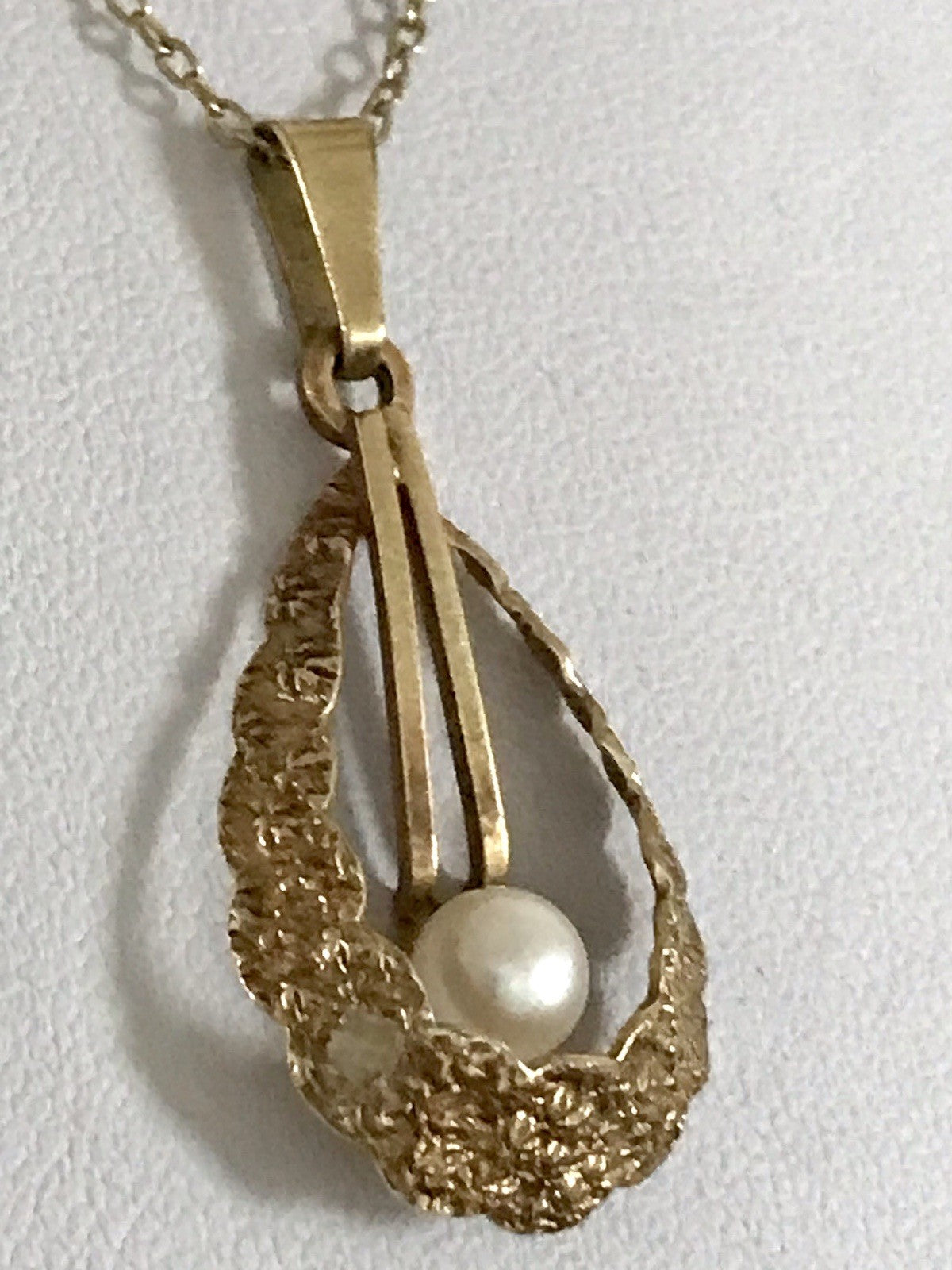 Vintage Halskette mit Änhänger Amerik. Doublè gold Sehr SCHÖN TeKa