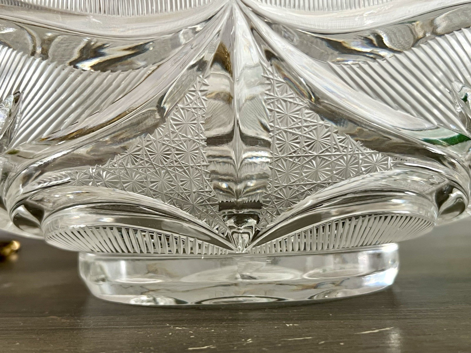 Vintage Sehr EDEL Bleikristall Schale Glasschale Jardiniere Kristallglas Glas