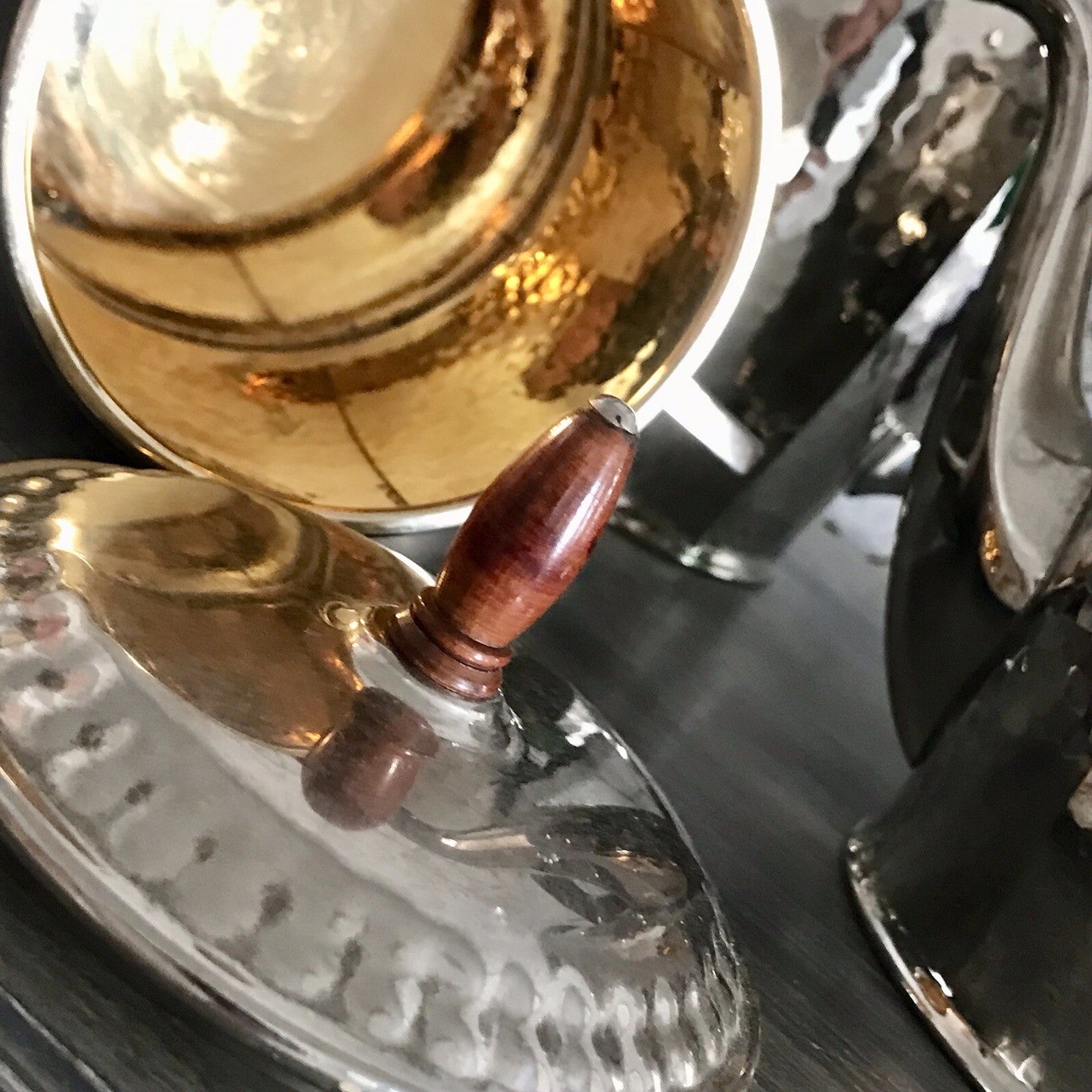 Antik WMF Jugendstil Kaffee Kernstück Zuckerdose Rahmgießer 2 Kanne Hammerschlag