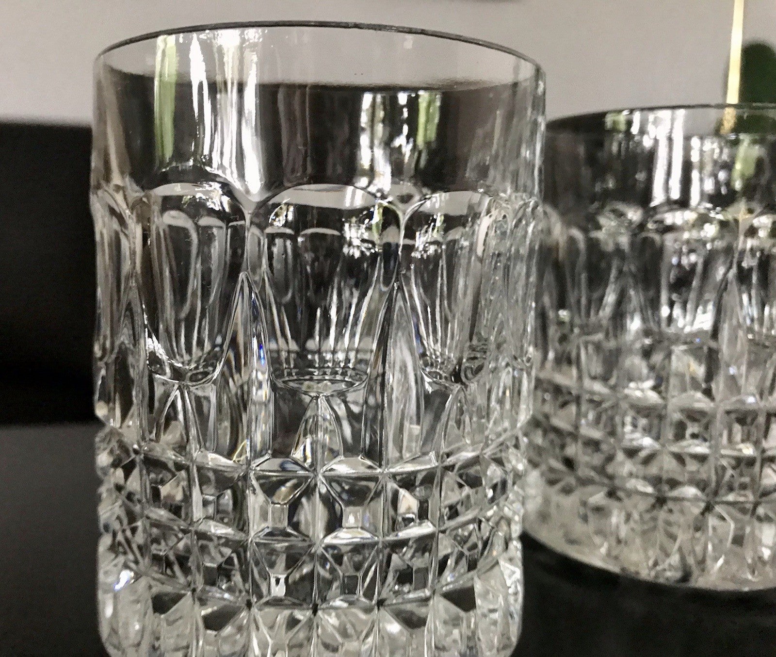 Vintage 4x edel Whisky Gläser  Tumbler Becher Kristallglas Nachtmann Edel
