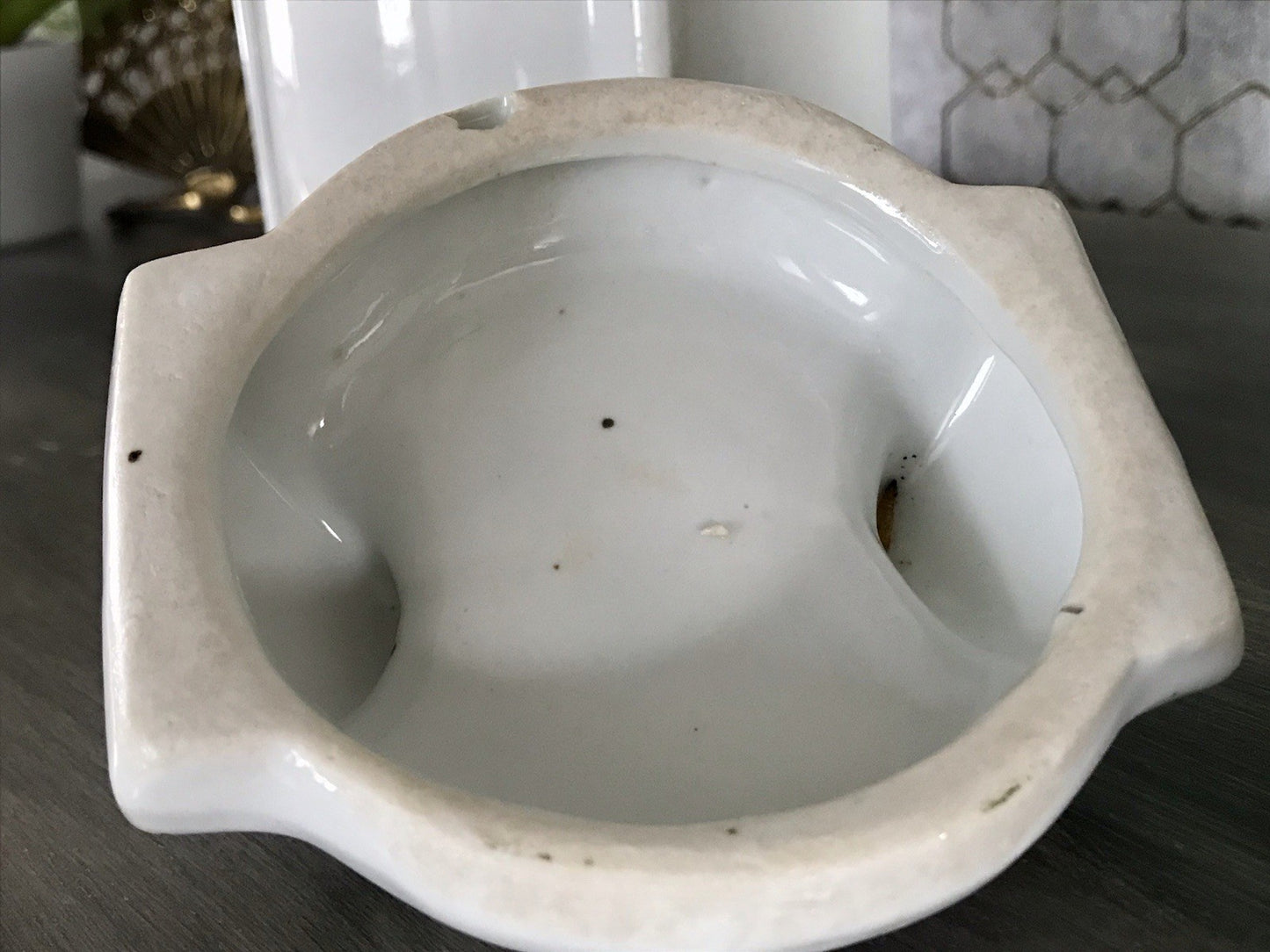 Antik Porzellan Dose Vorratsgefäß Vorratsdose Zucker Rosen Jugendstil Art Déco