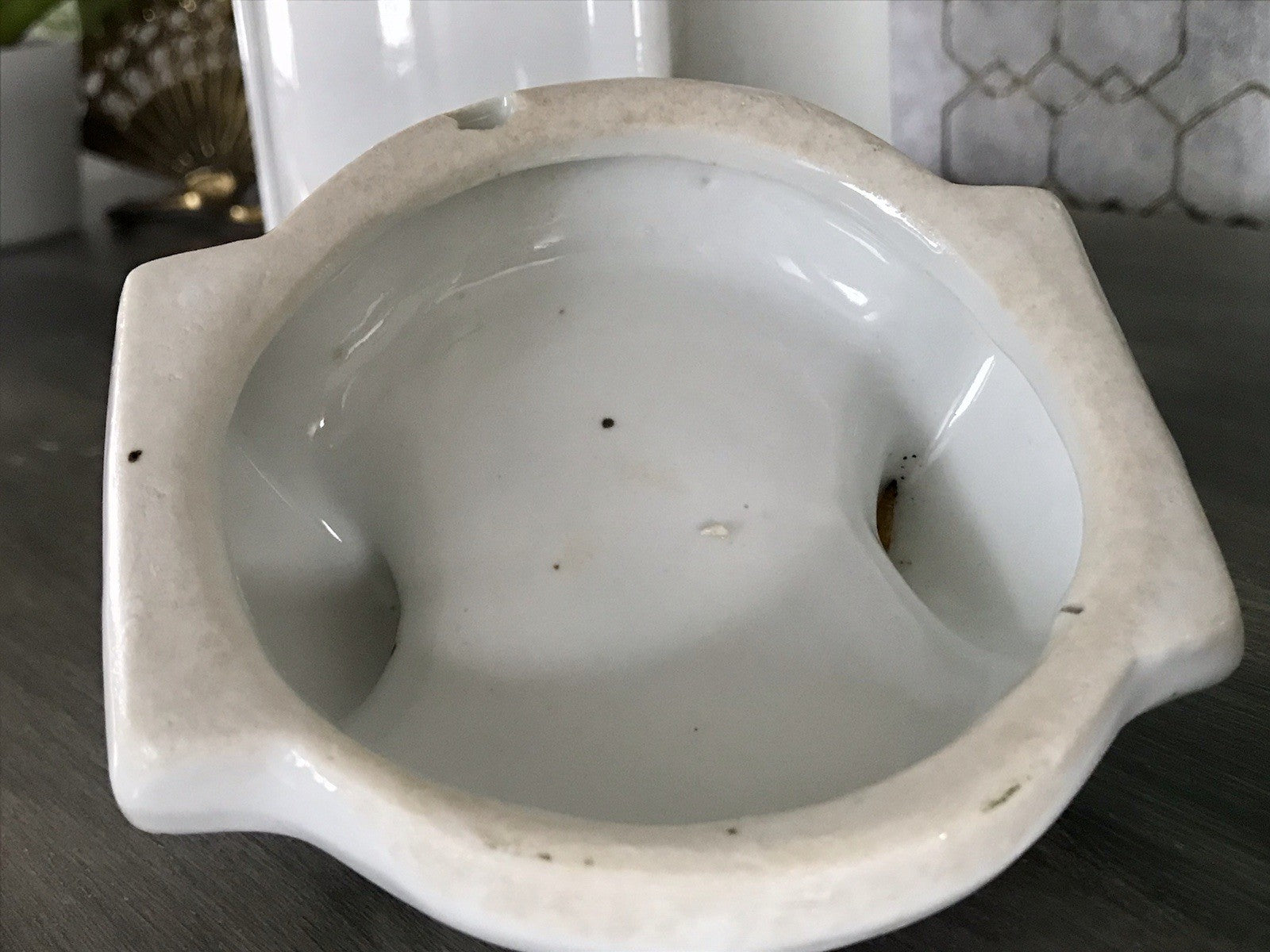 Antik Porzellan Dose Vorratsgefäß Vorratsdose Zucker Rosen Jugendstil Art Déco