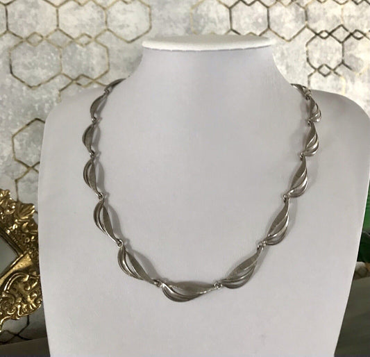 Alt Vintage Edel 800 Silber Collier Halskette