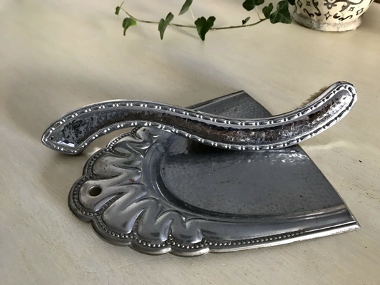 Antik alt Art Déco Tisch Kehrset Krümmelkehrer