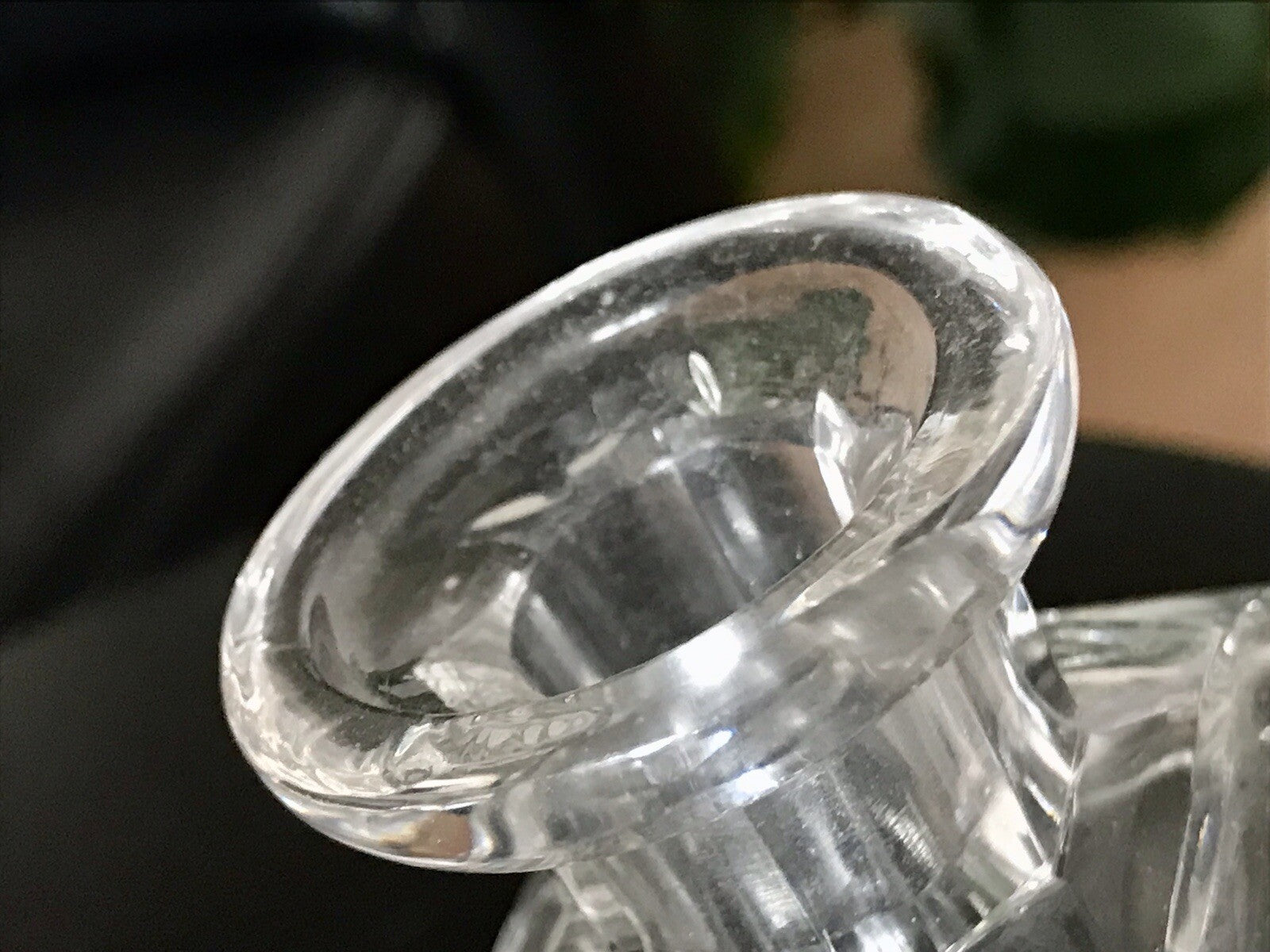 Antik Baccarat? SEHR EDEL 1 Flakon kleine Karaffe Bleikristall Schliff