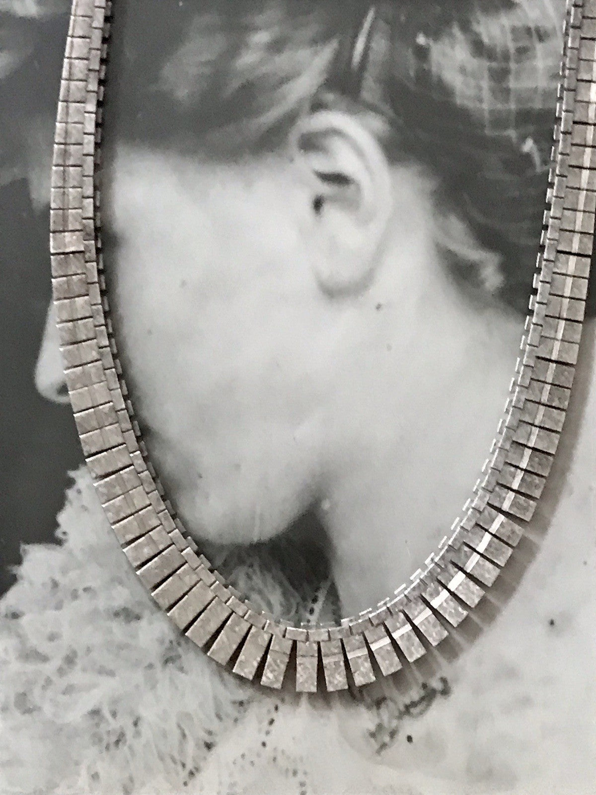 Alt Vintage Edel 925 Silber Collier Halskette Design