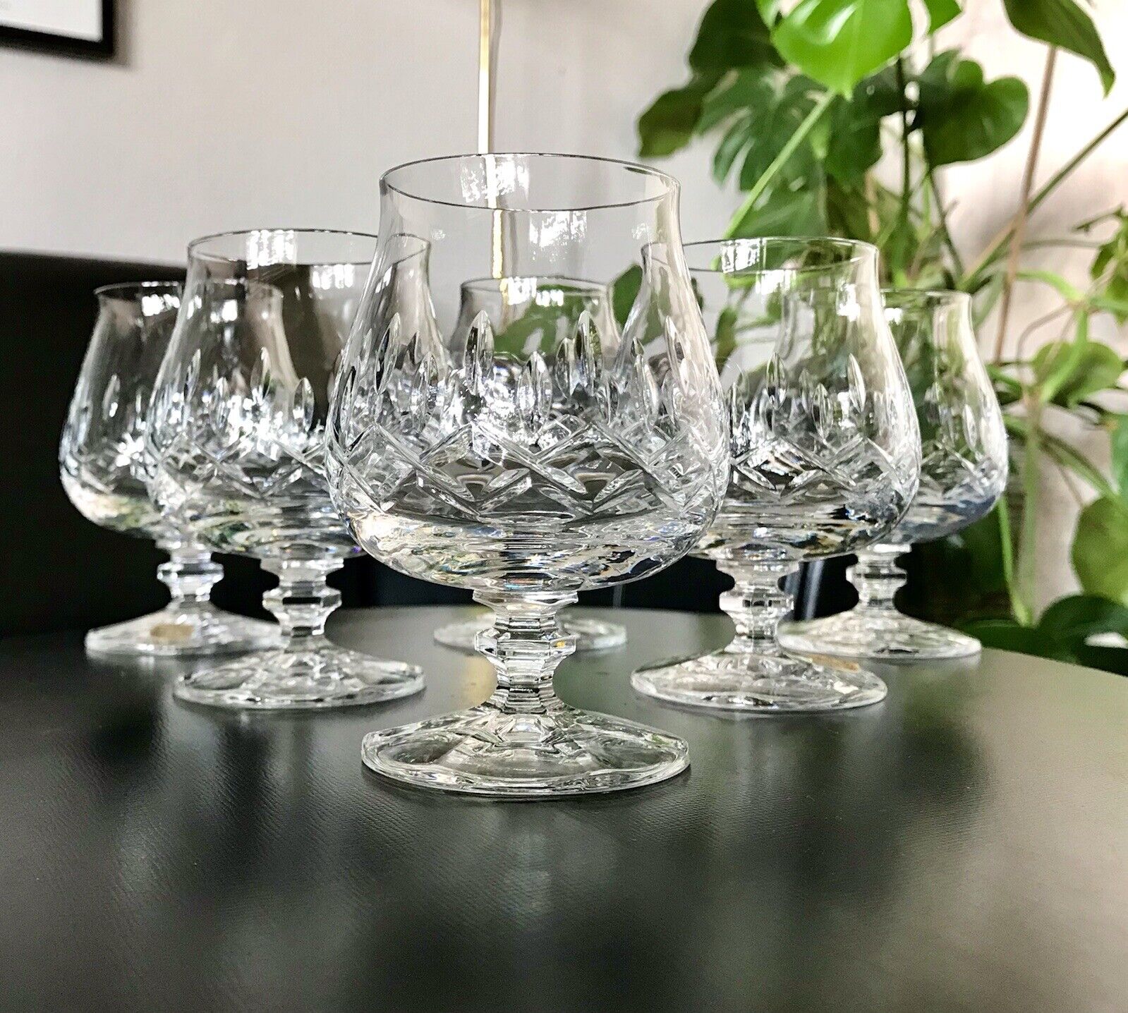 Vintage Edel 6 +2 Cognacschwenker Cognac Gläser Kristallglas geschliffen Zwiesel