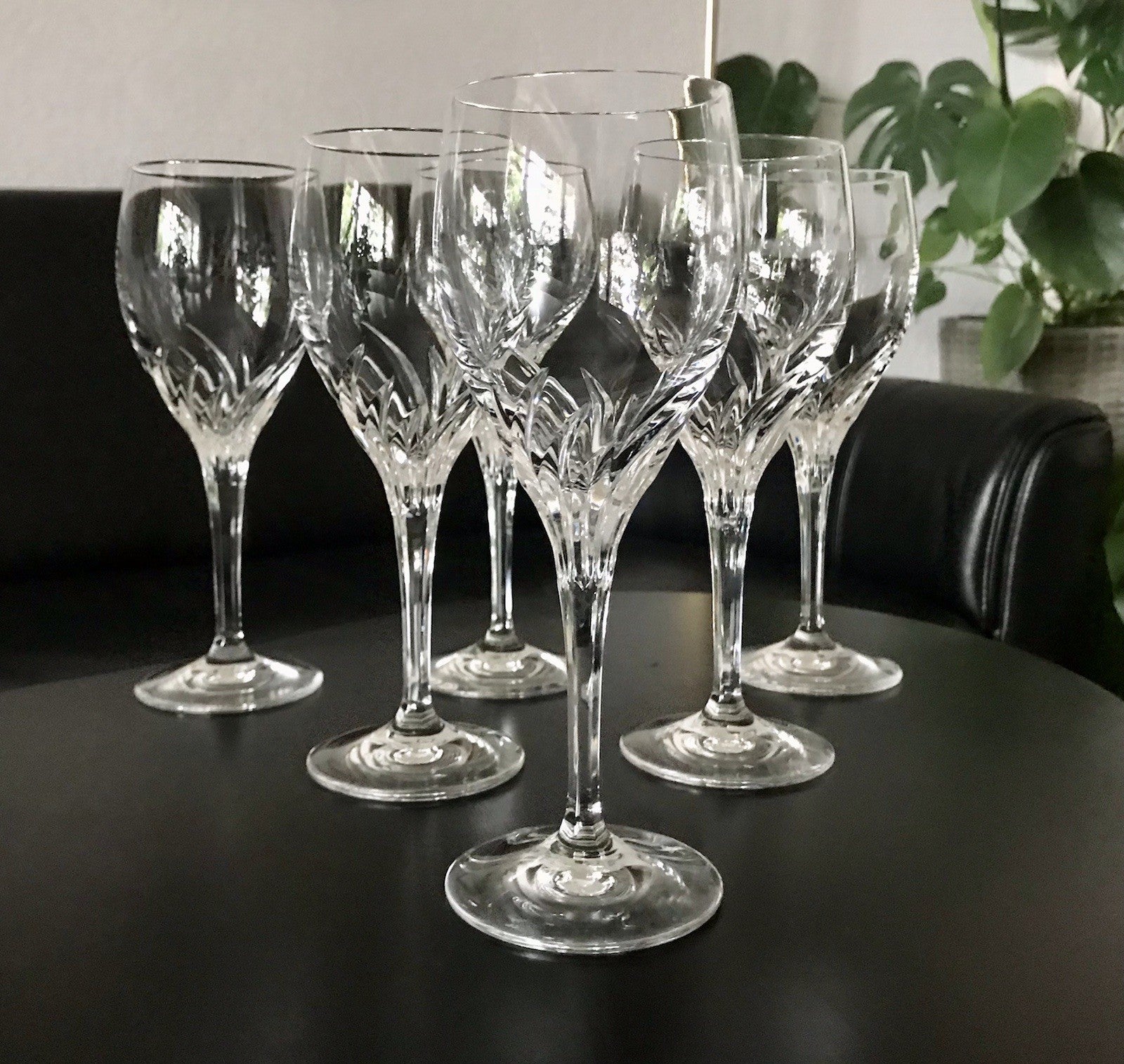 EDEL 6 Weingläser Gläser  Kristallglas Nachtmann Yvonne Bleikristall