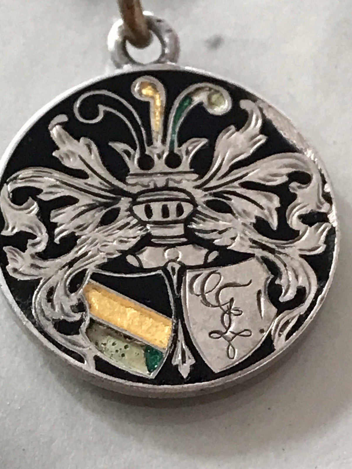 Antik Anhänger Studentika 800 Silber Burschenschaft Studentenverbindung