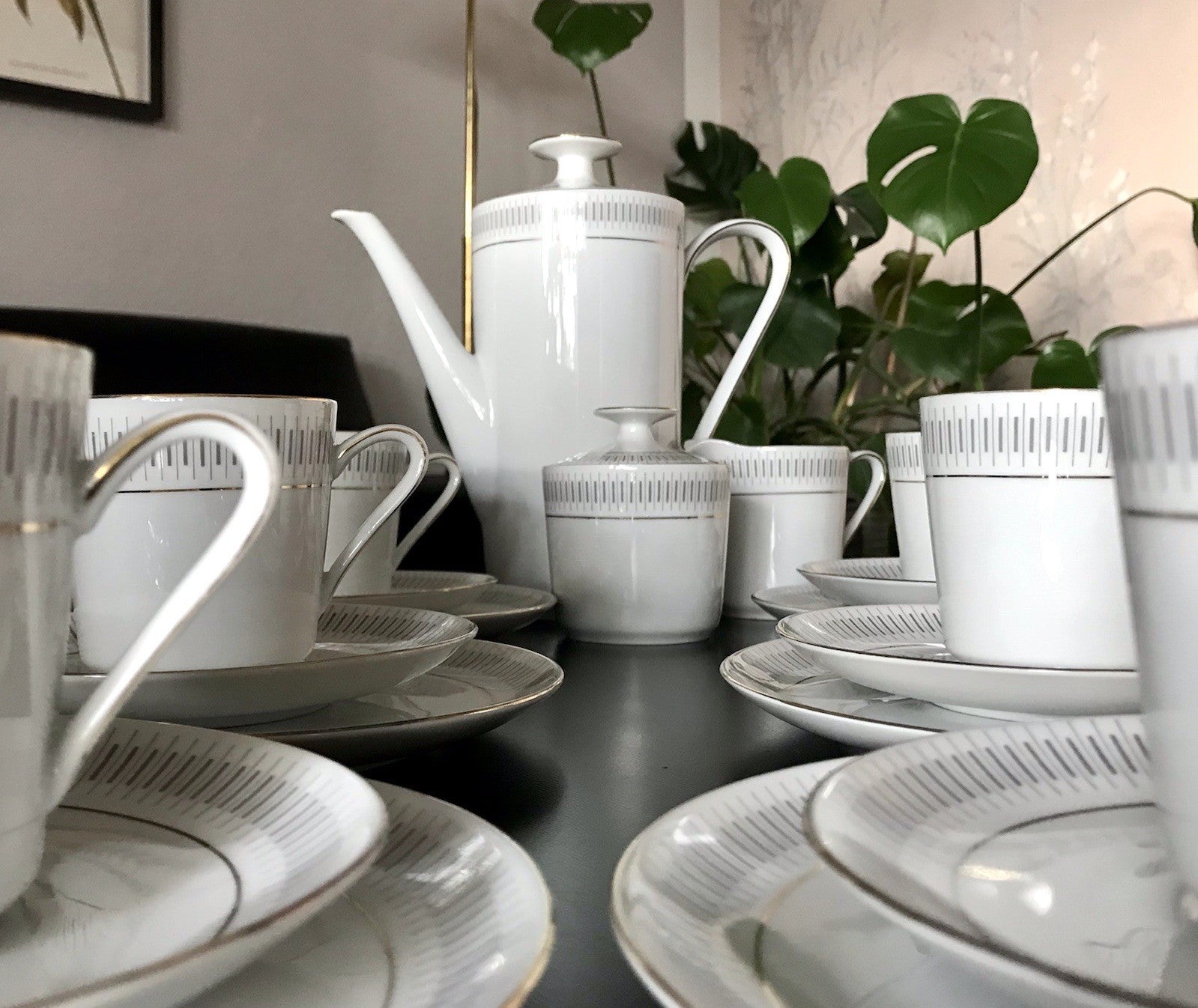Vintage 60er Porzellan Eschenbach Kaffeeservice  11 Personen +
