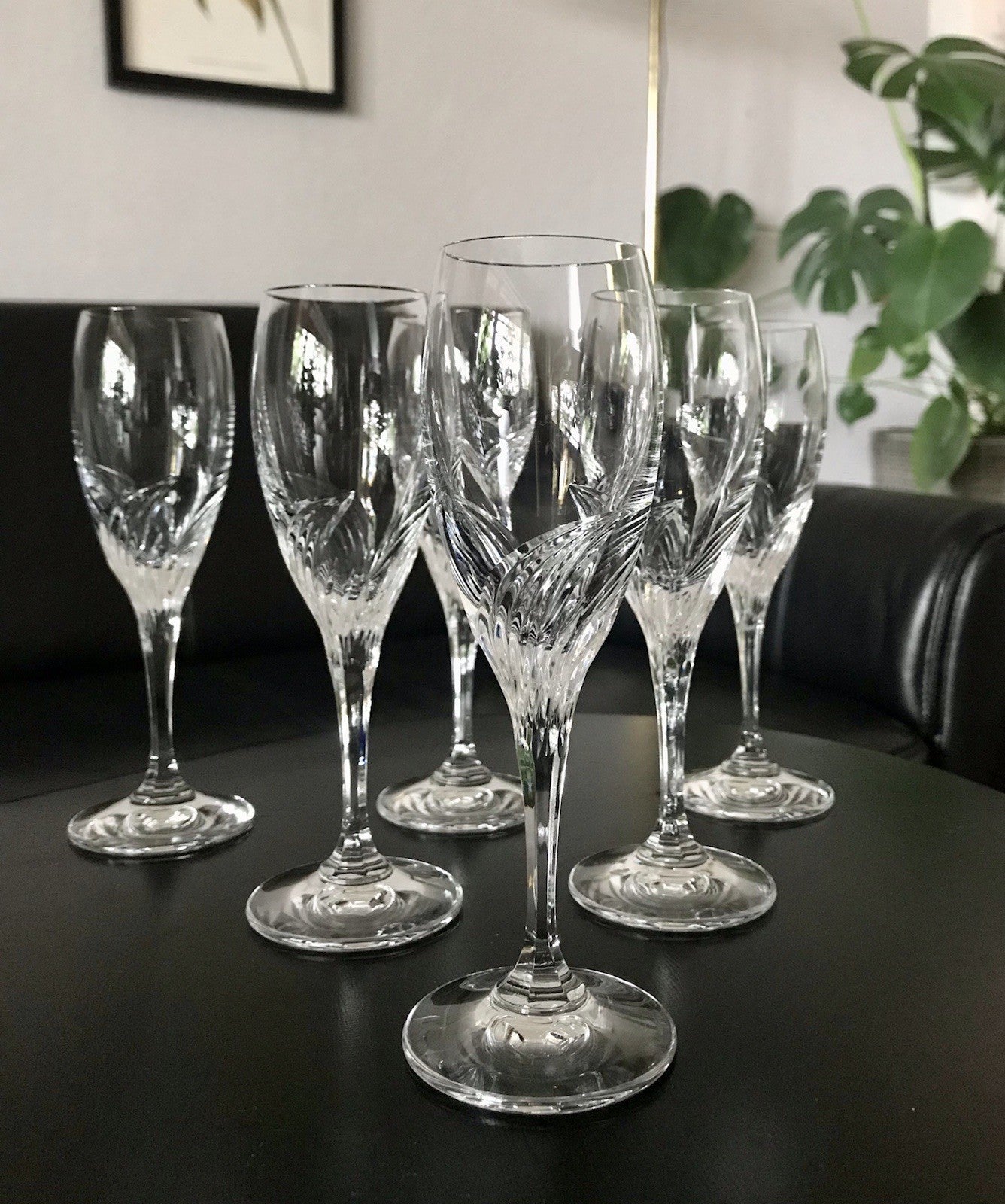 EDEL 6 Cherrygläser Gläser  Kristallglas Nachtmann Yvonne Bleikristall