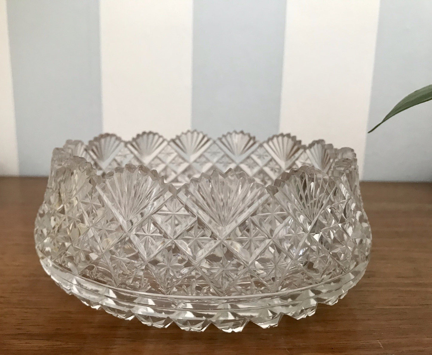 Antik Bleikristall Schale Glasschale Anbietschale Kristallglas Glas wundervoll!