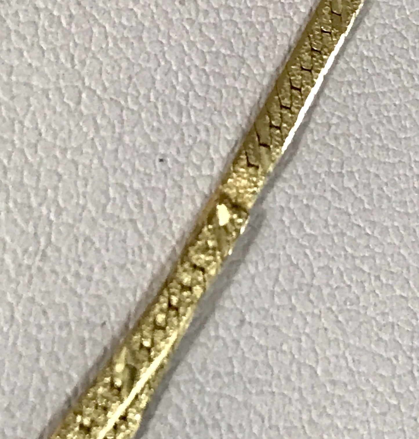 Alt Edel Vintage 925 Silber vergoldet Collier Halskette V-Form Schlangenmuster