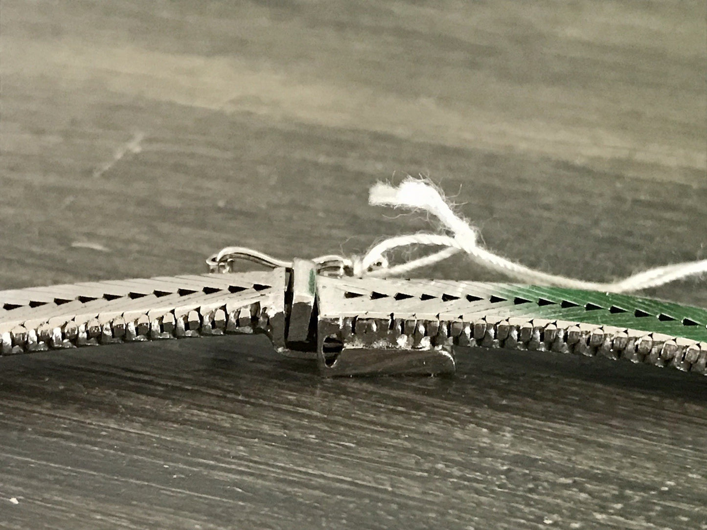 Antik Edel Art Déco 835 Silber Collier rhodiniert Halskette blaue Steine Armband