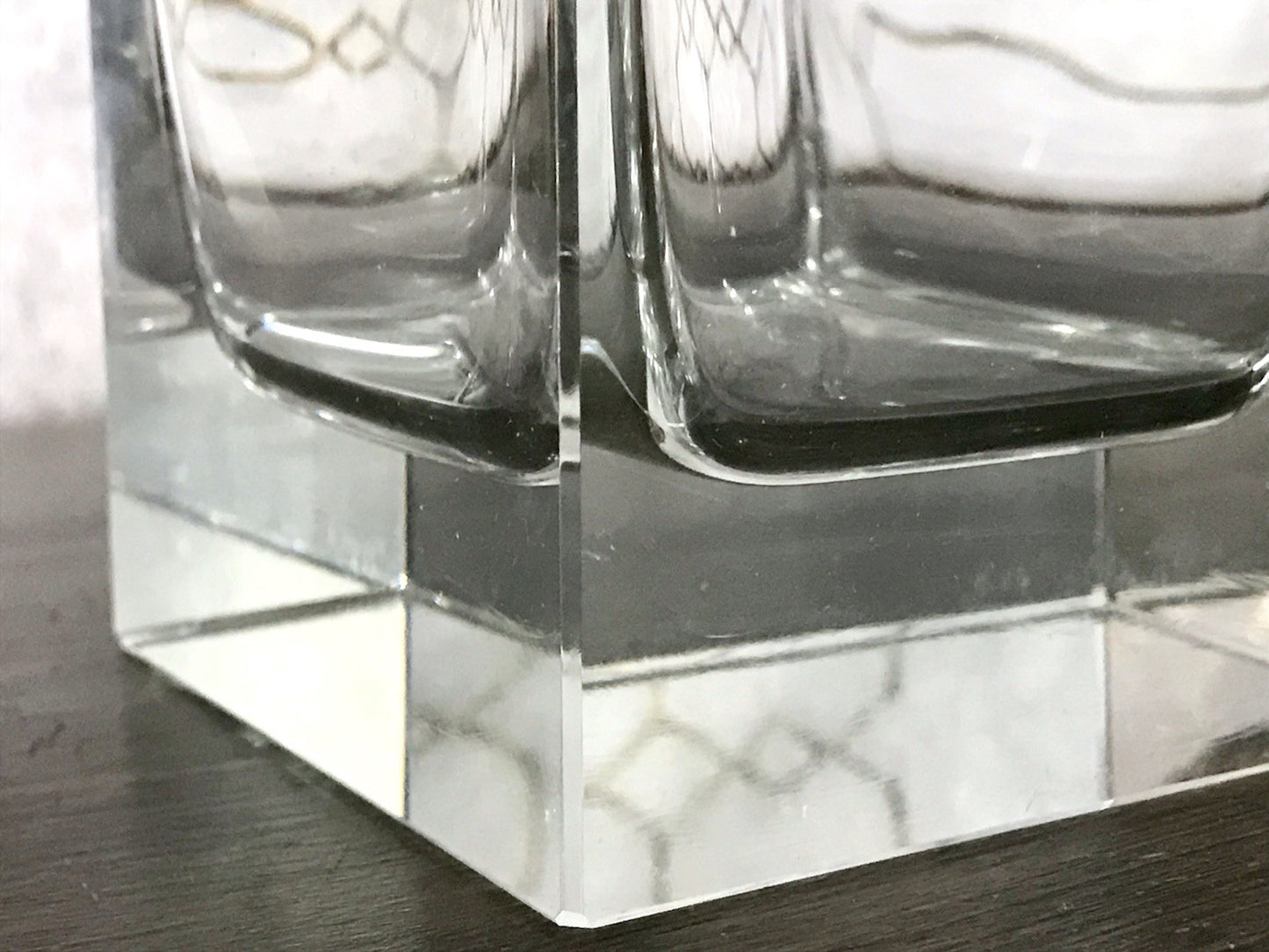 Antik ? Art Déco Kristallglas Design Moser? Posselt ? Karaffe EDEL geometrisch