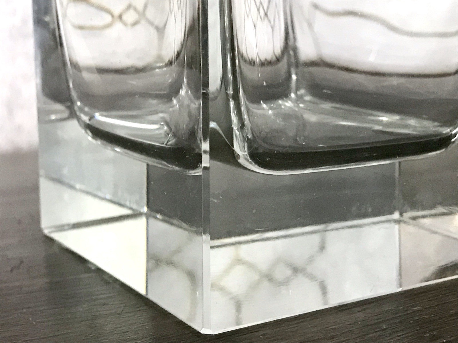 Antik ? Art Déco Kristallglas Design Moser? Posselt ? Karaffe EDEL geometrisch