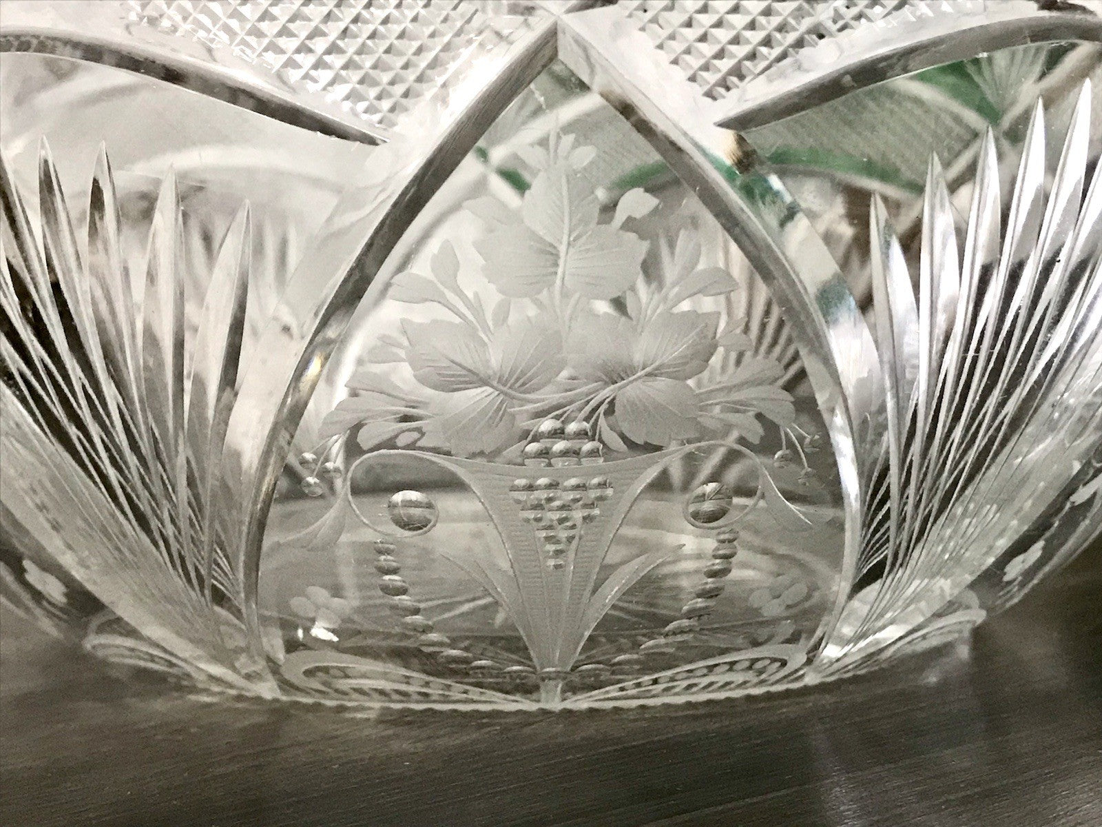 Antik Jugendstil SEHR EDEL Glasschale Schale Kristallglas Glas Schliff geätzt?