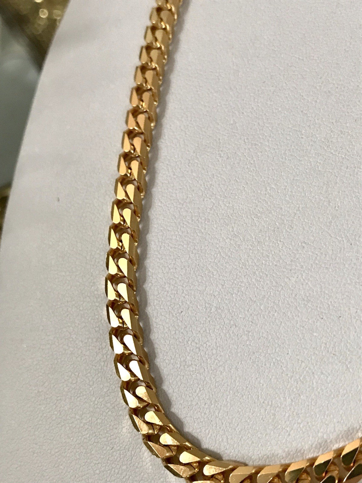 Vintage Halskette Amerik. Doublè gold SCHÖN Unisex Massiv