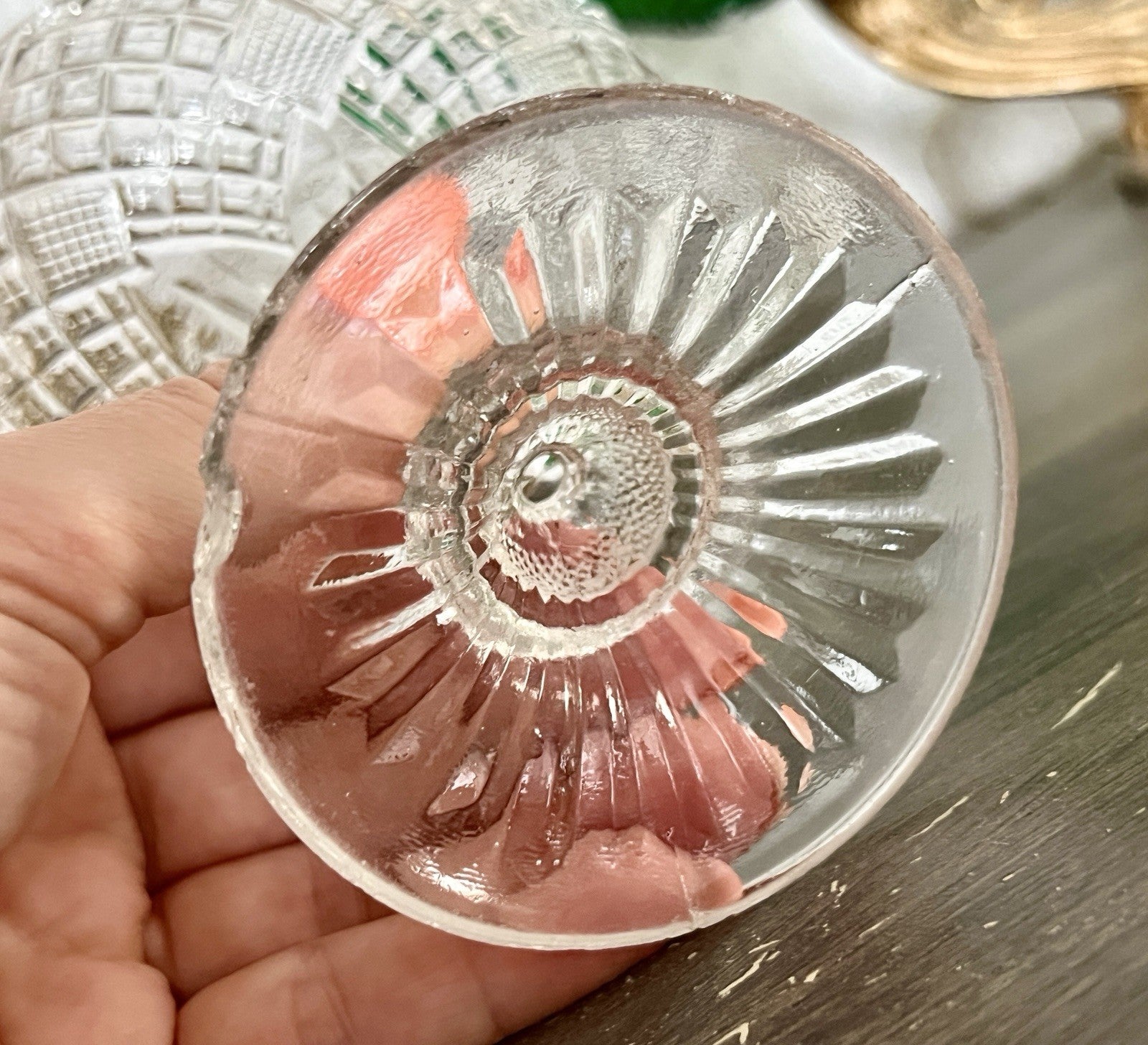 Antik Jugendstil Art Déco Pressglas Glas Fußschale Schale Zuckerschale