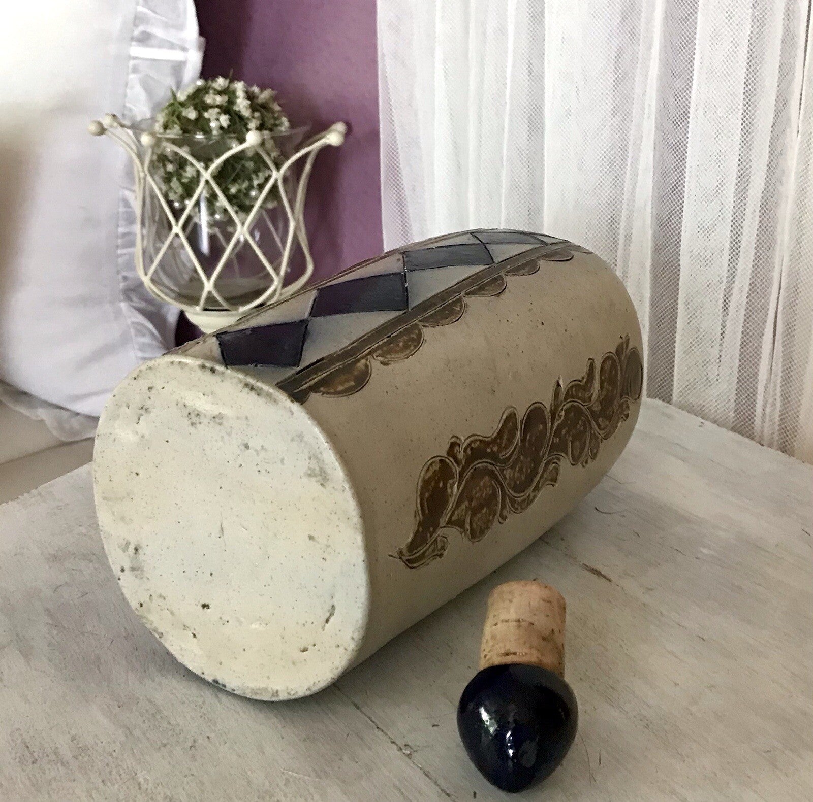 Vintage Karaffe Flasche Schnapsflasche Keramik Steinzeug Westerwald?