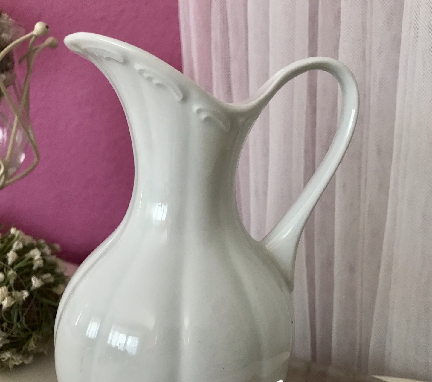 Vintage 60er Porzellan Vase KPM Bavaria weiß