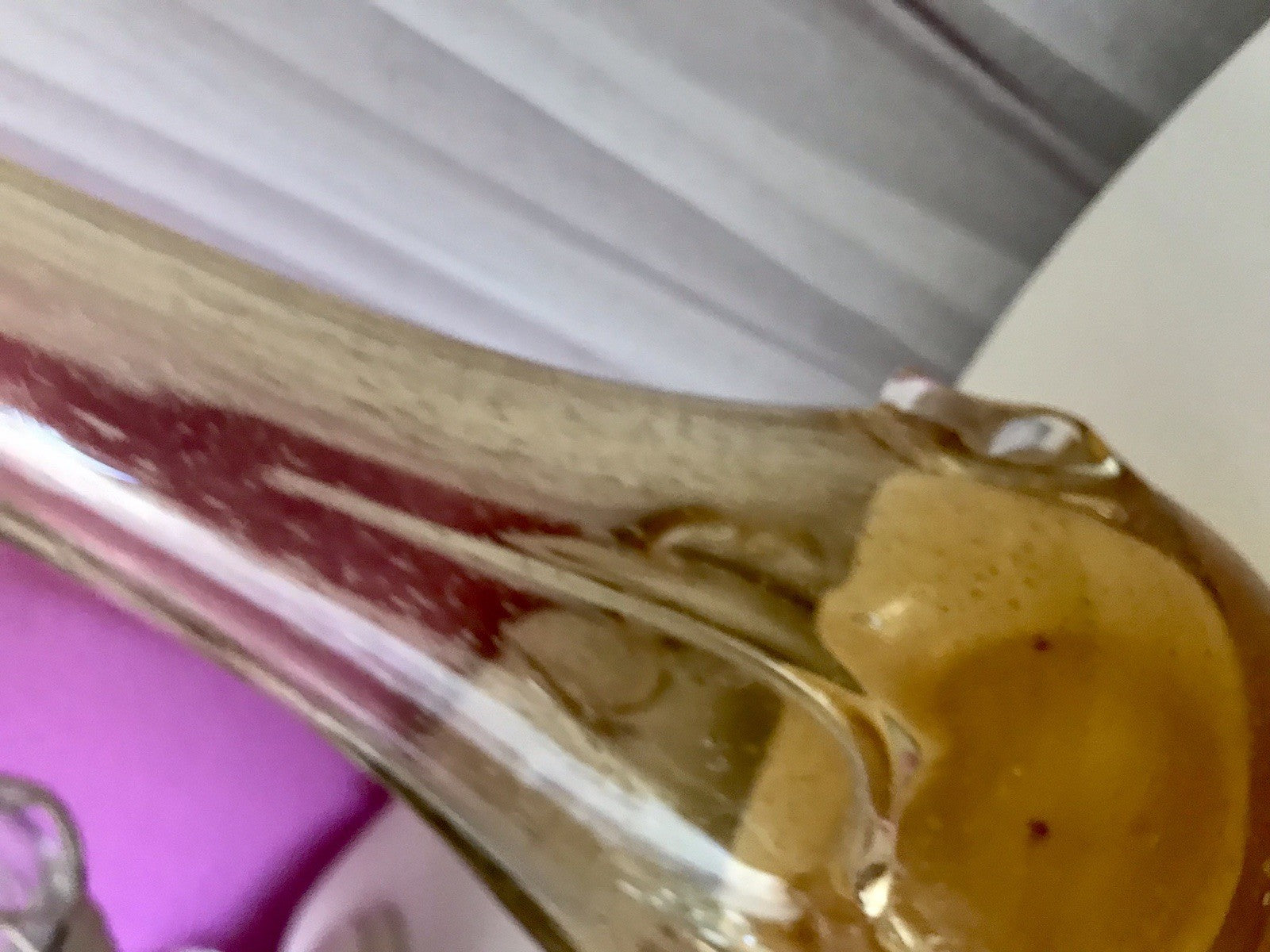 Vintage gelb große Designer Vase Blumenvase Glasvase Glas Huta Zabkowice PRL