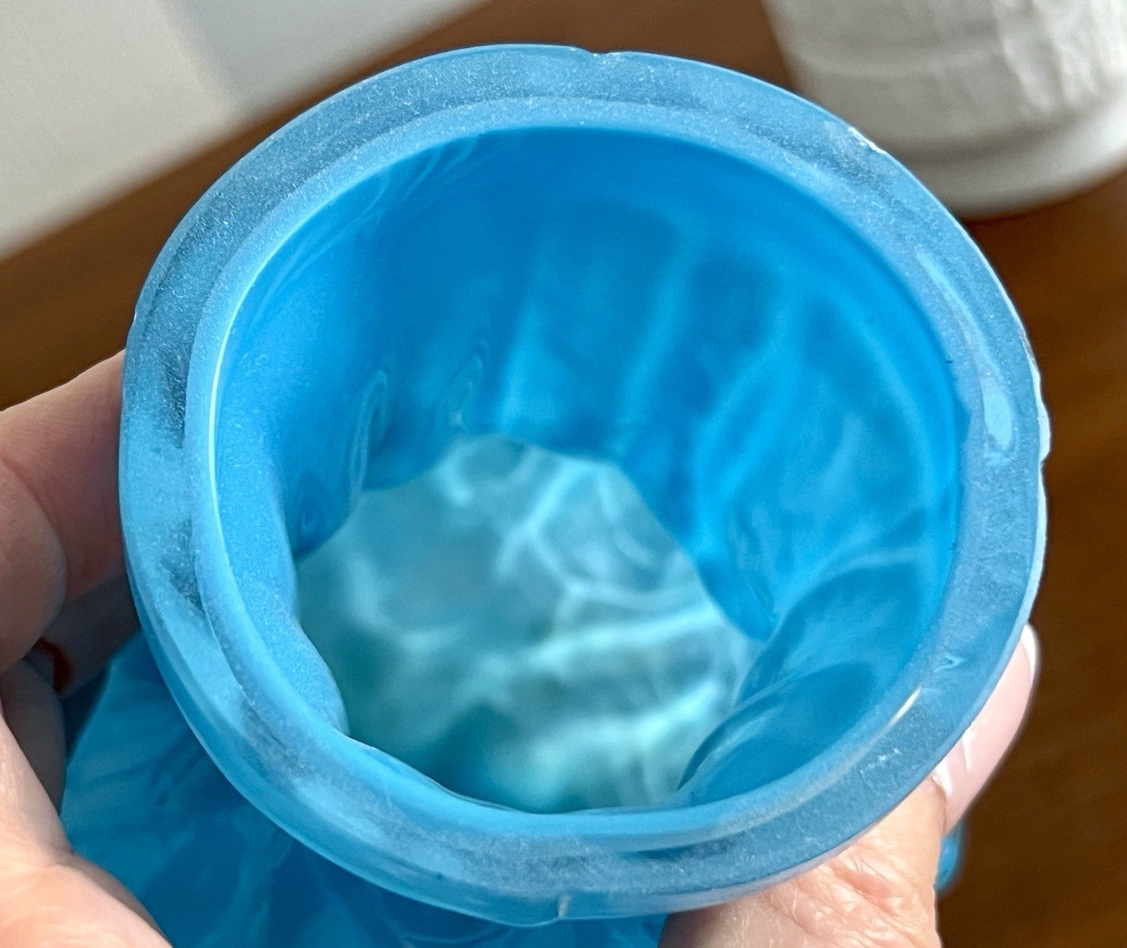 70er Jahre blau Glas Vase Blumenvase Glasvase Glas By Kurt Wokan Ingrid Hütte